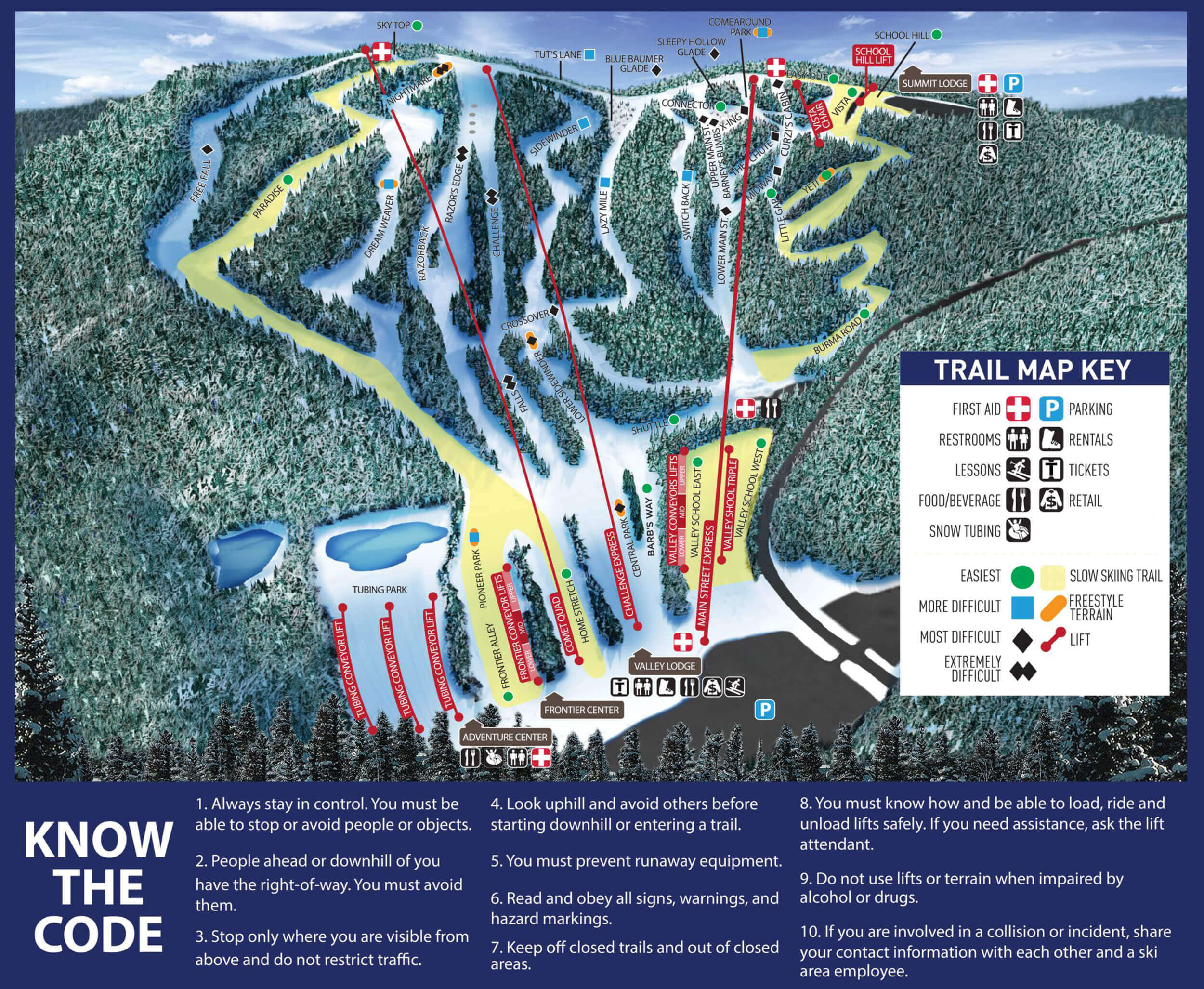 Blue Mountain Resort Trail Map