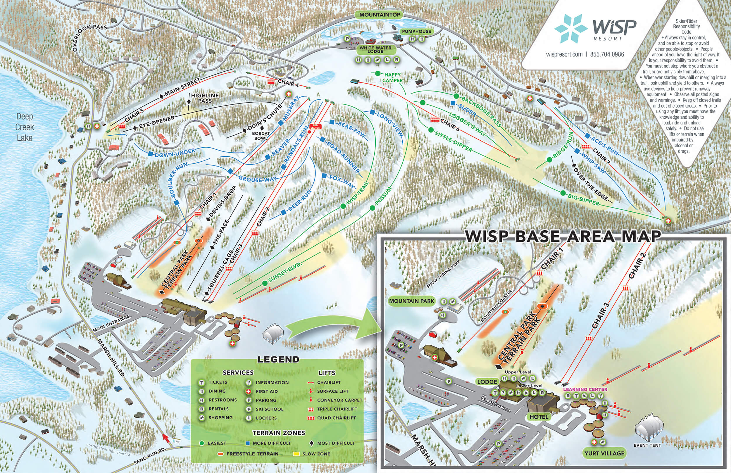 Wisp Resort Trail Map