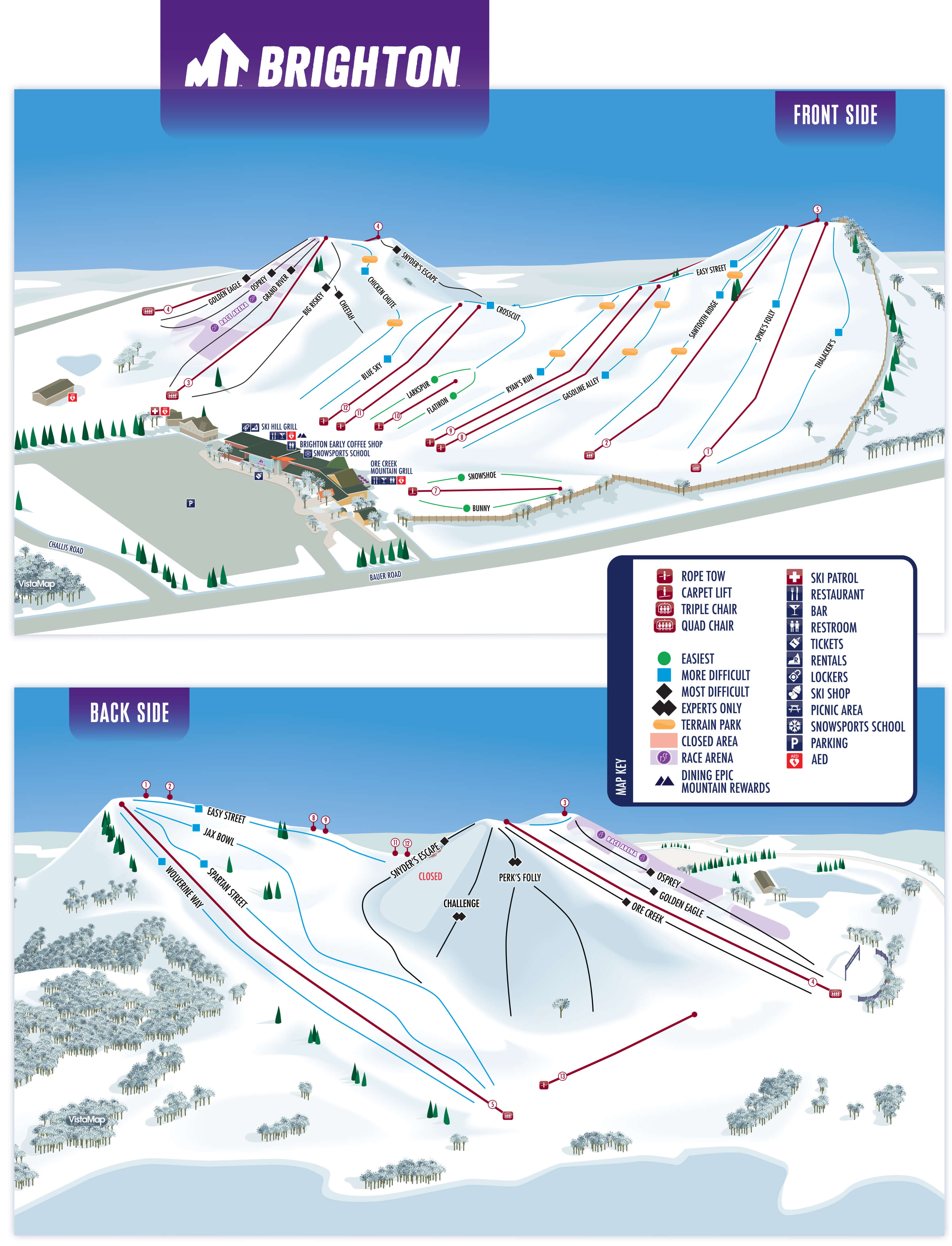Mt. Brighton Trail Map