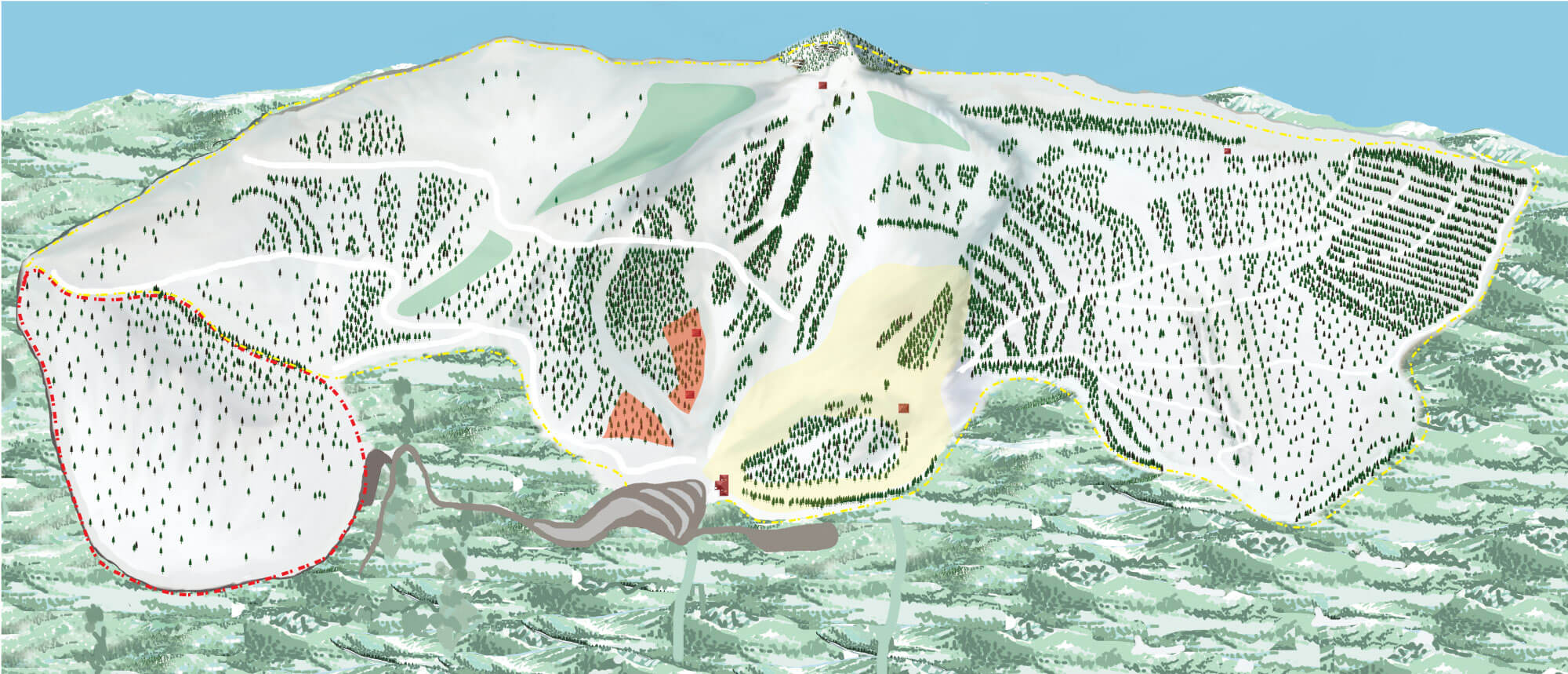 Great Divide Ski Area Trail Map