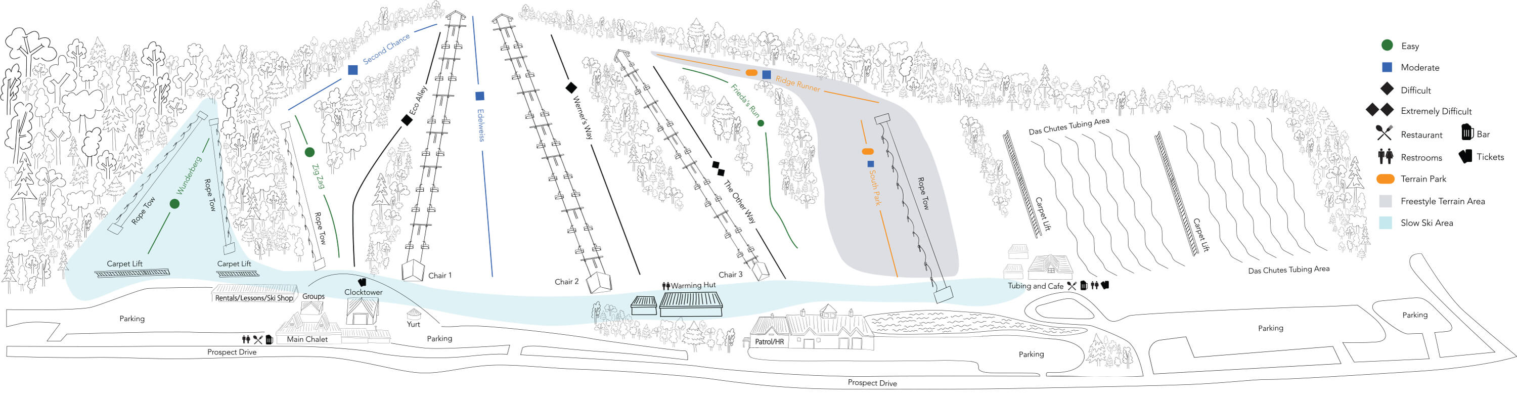 Sunburst Ski Area Trail Map