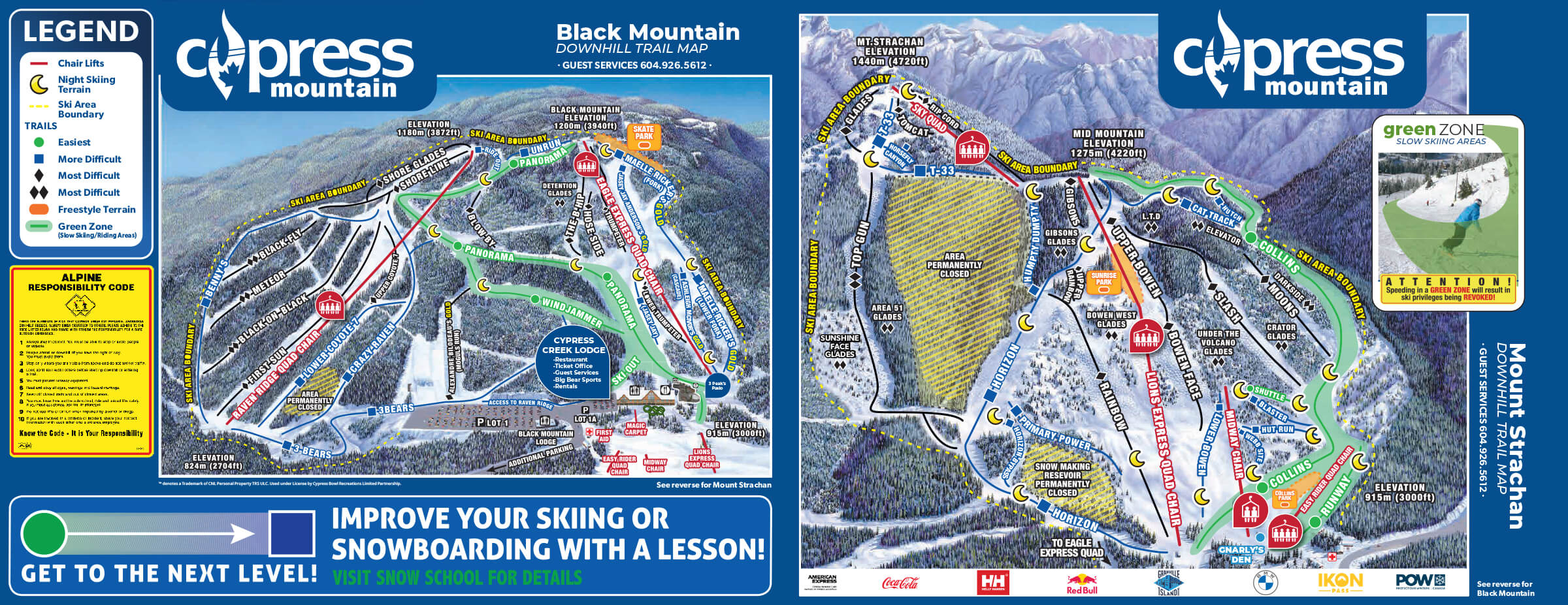Cypress Mountain Resort Trail Map