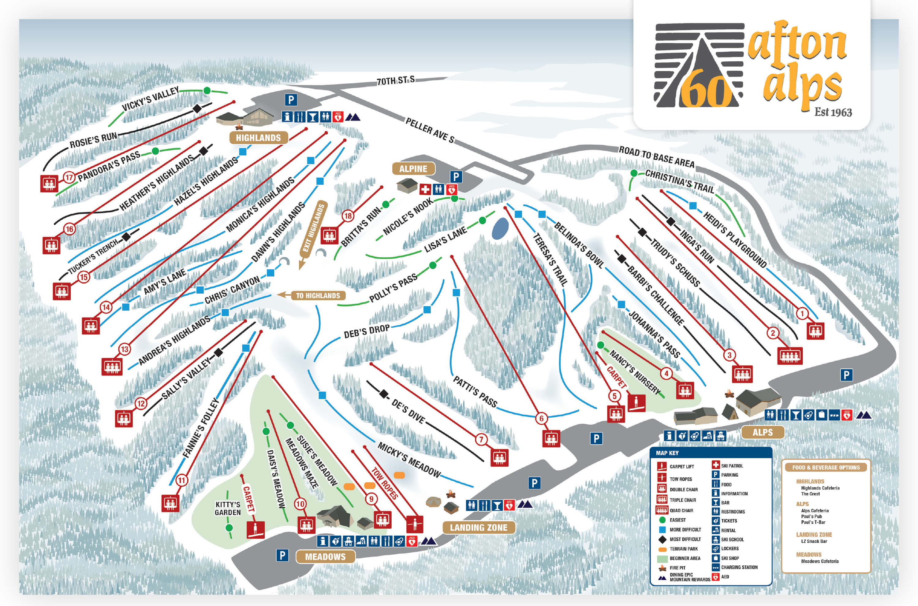 Afton Alps Trail Map
