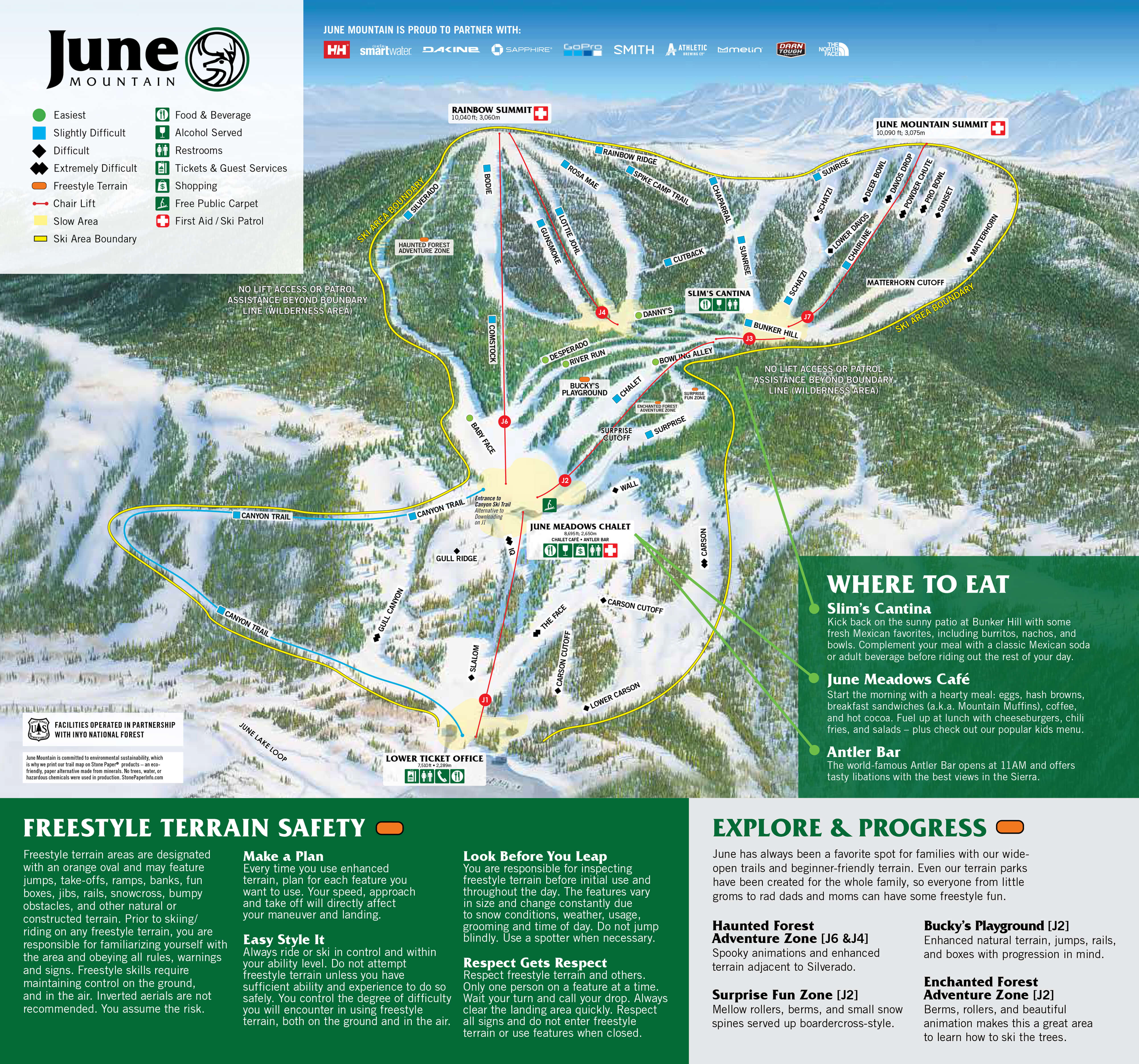 June Mountain Trail Map