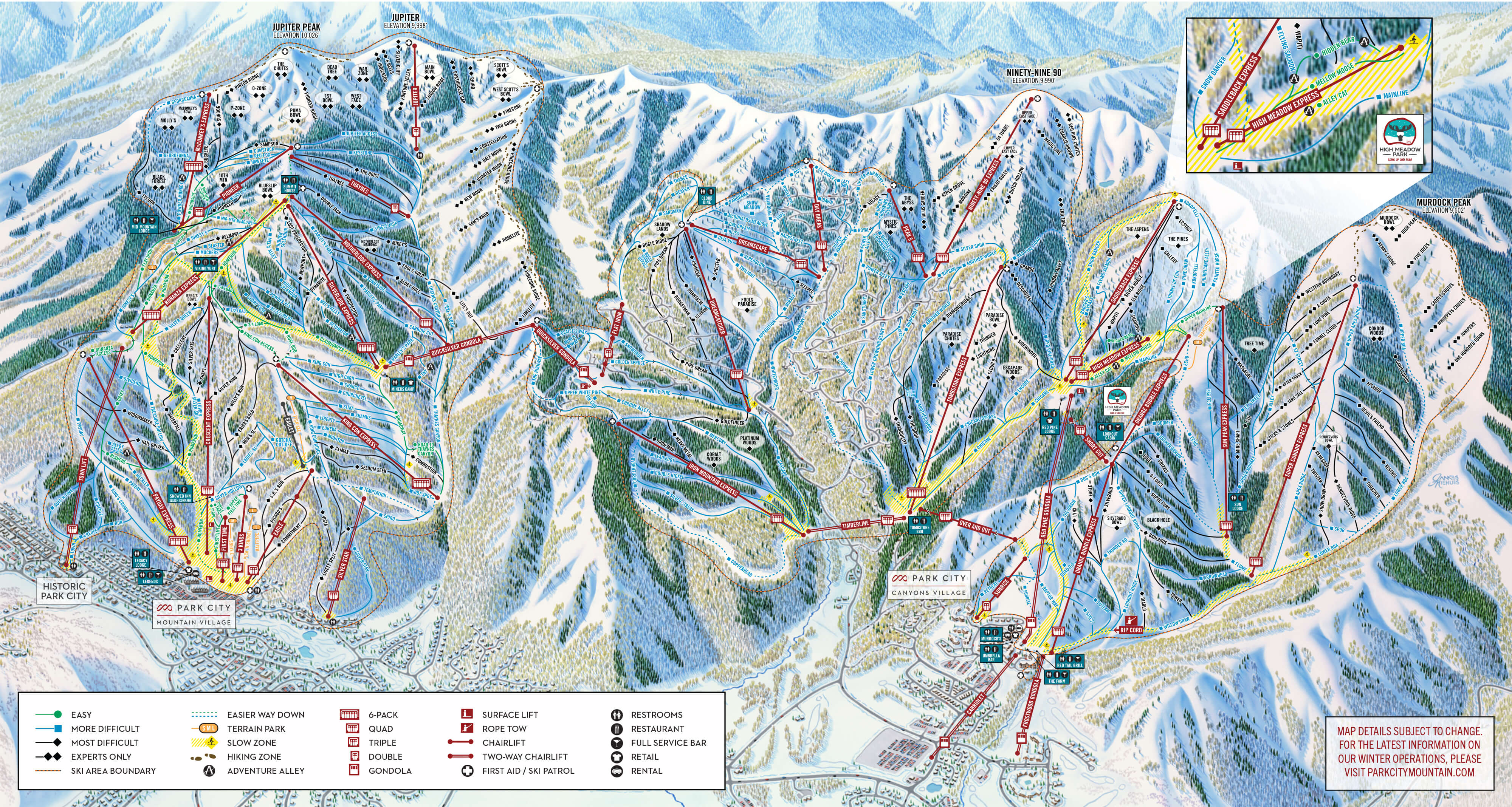 Park City Mountain Resort Trail Map