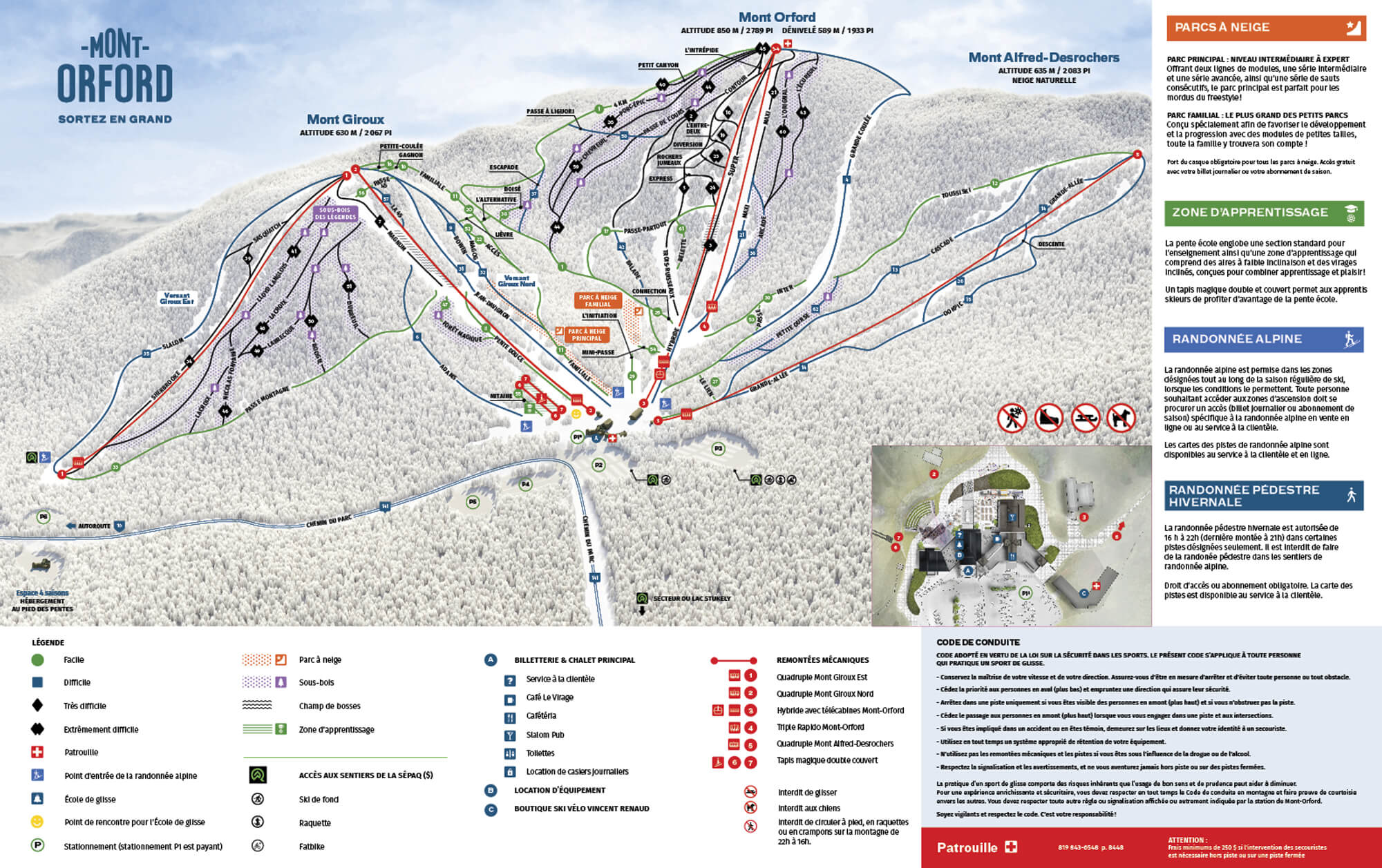 Mont Orford Trail Map