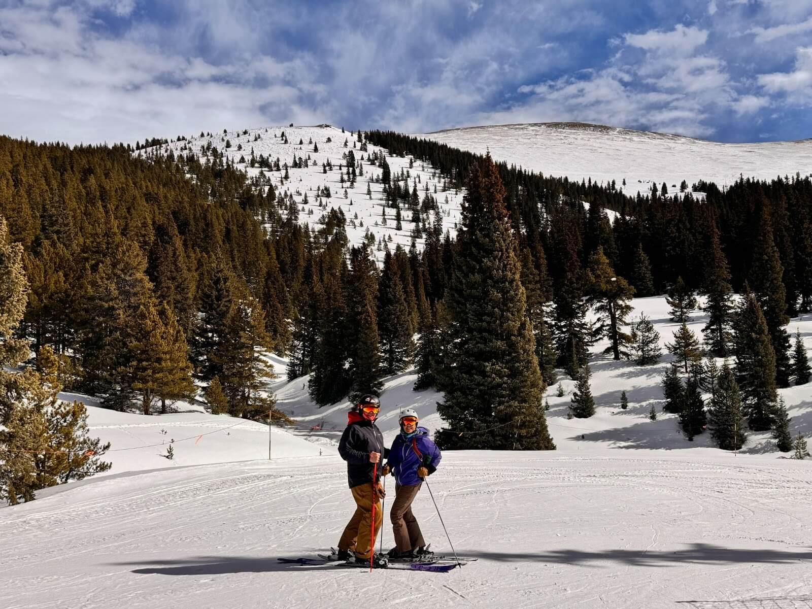 A skier in the glades at Ski Cooper Colorado