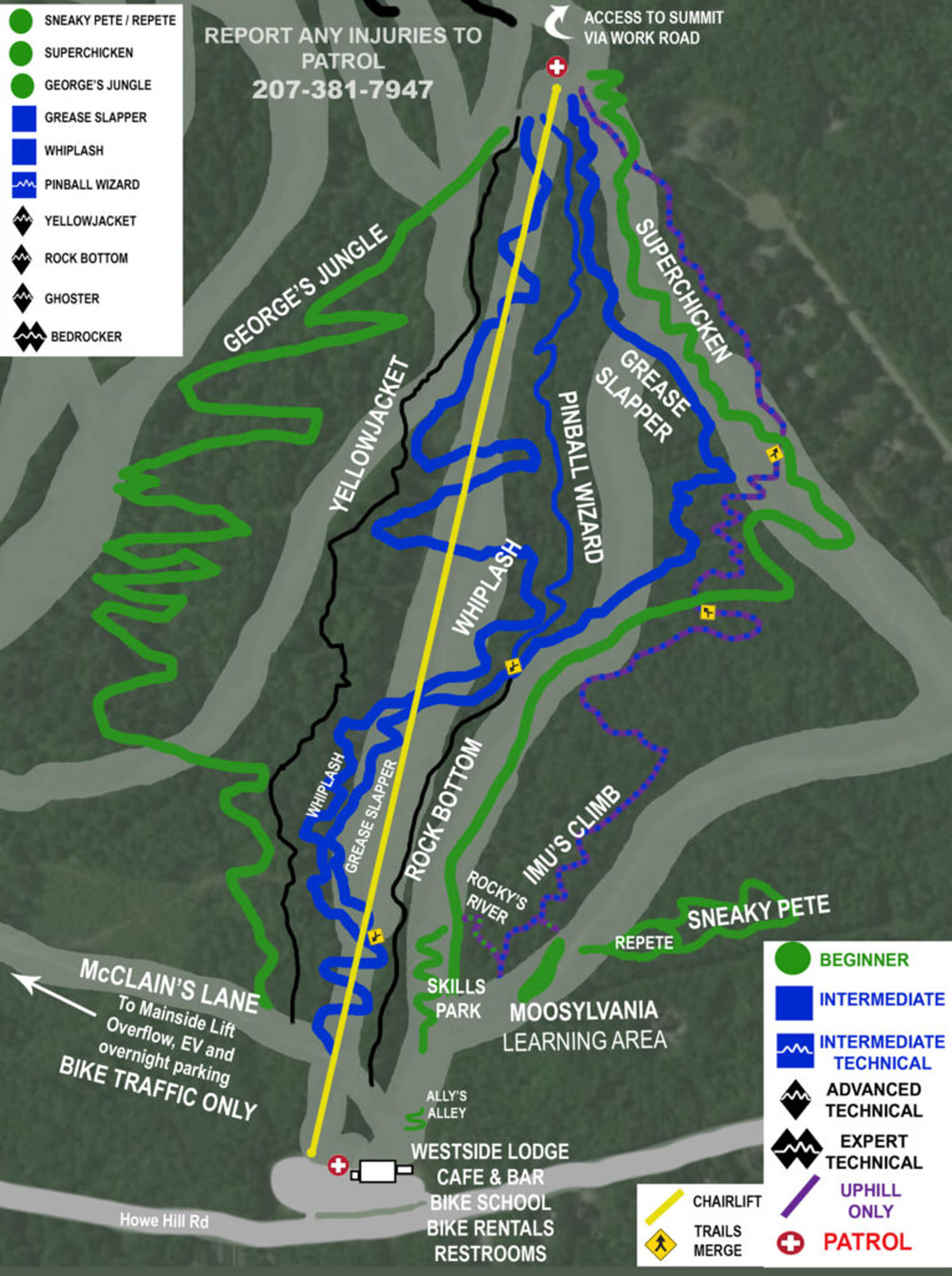 Mt Abram Trail Map