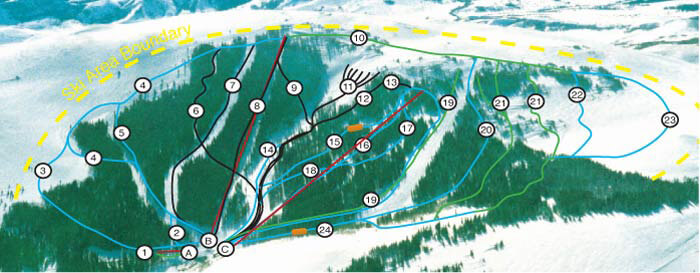 Pomerelle Mountain Resort Trail Map