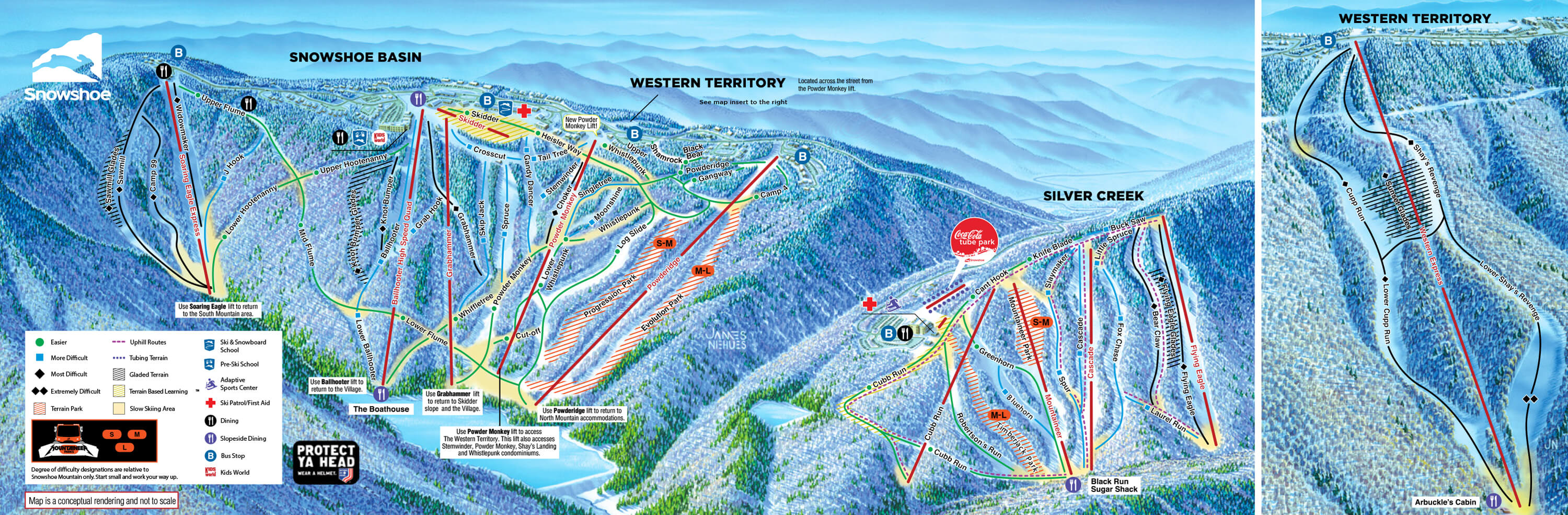 Snowshoe Mountain Resort Trail Map