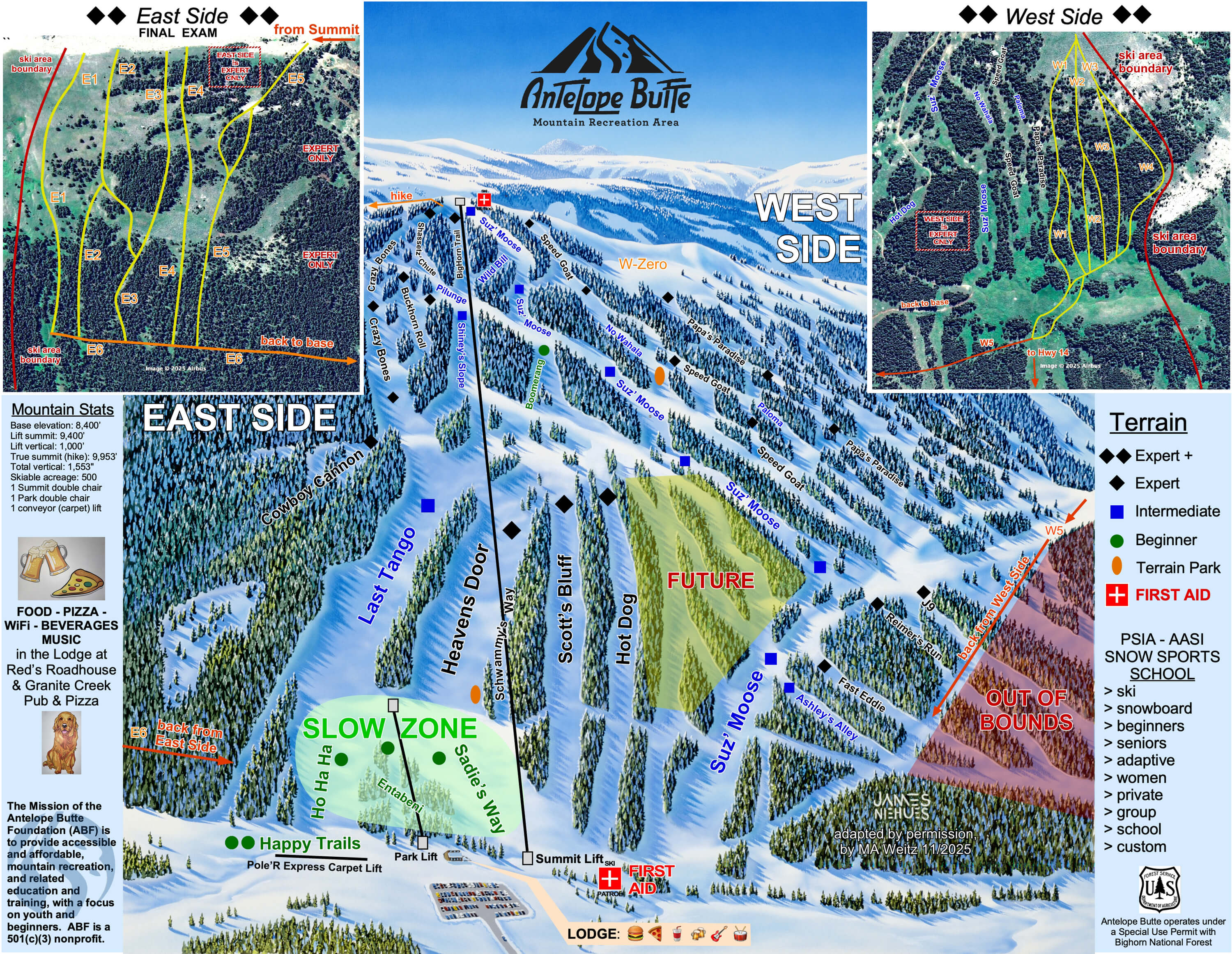 Antelope Butte Mountain Recreation Area Trail Map