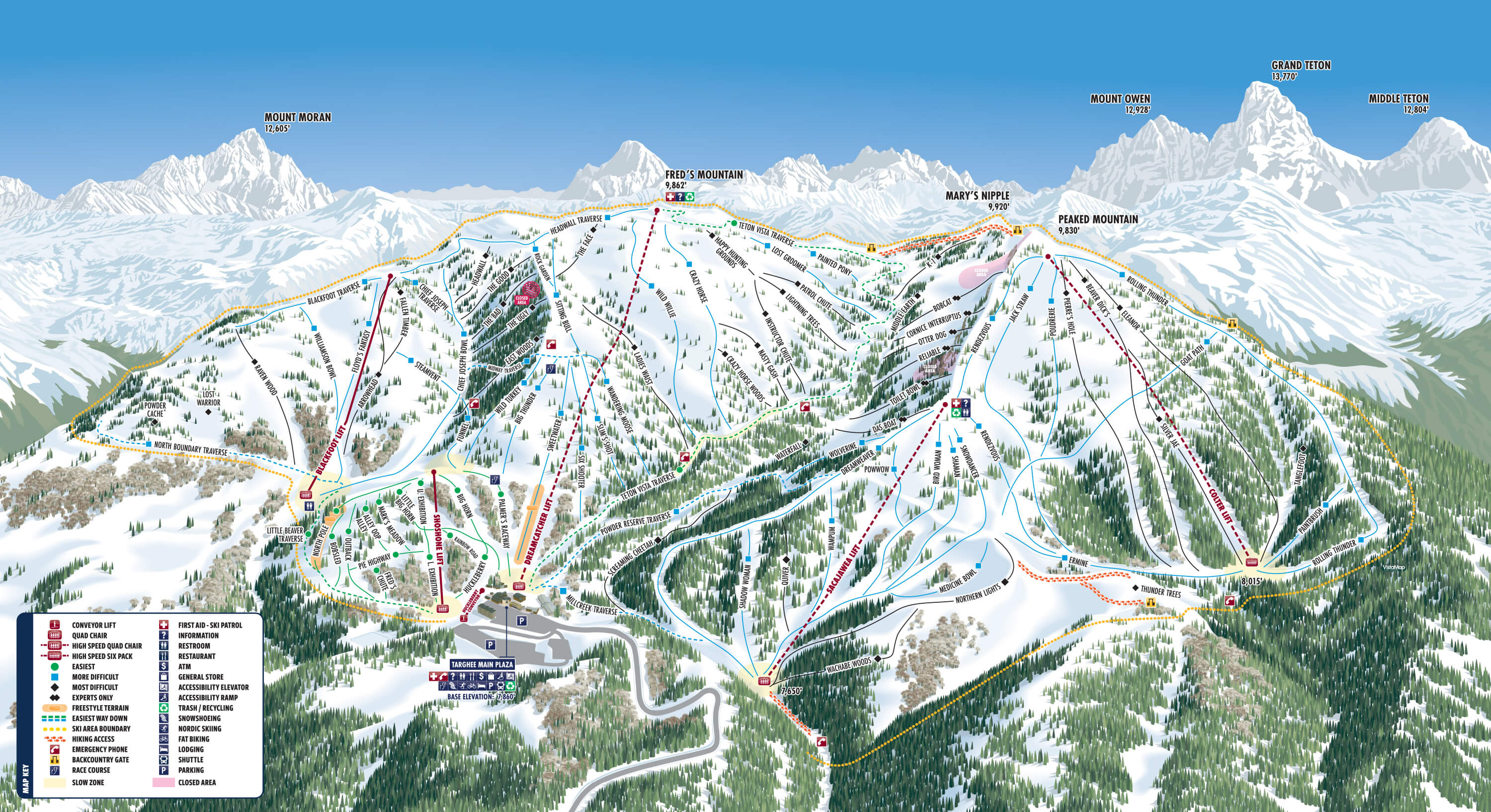 Grand Targhee Resort Trail Map