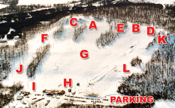 Dry Hill Ski Area Trail Map