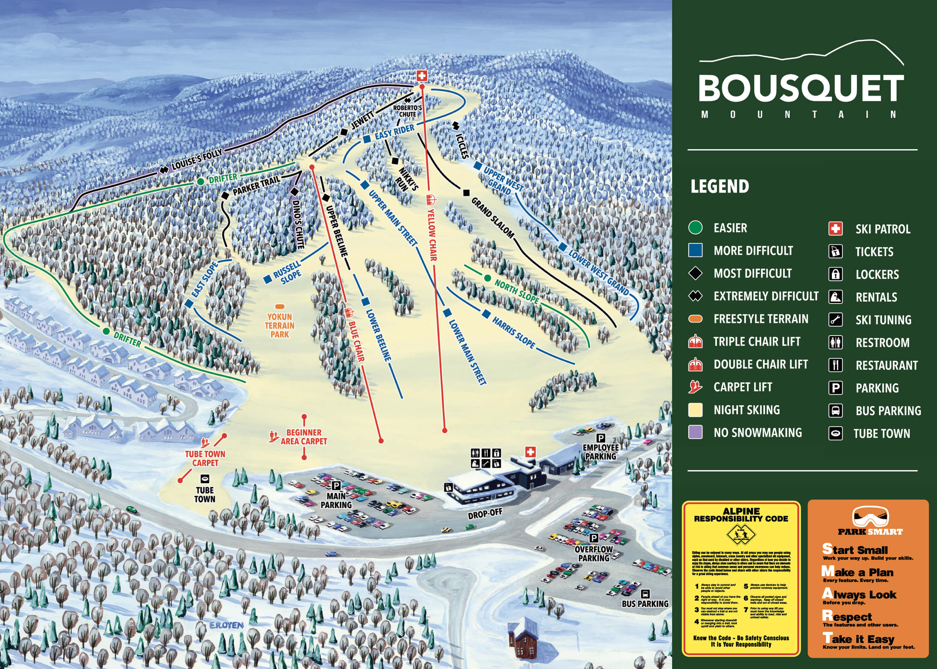 Bousquet Mountain Trail Map