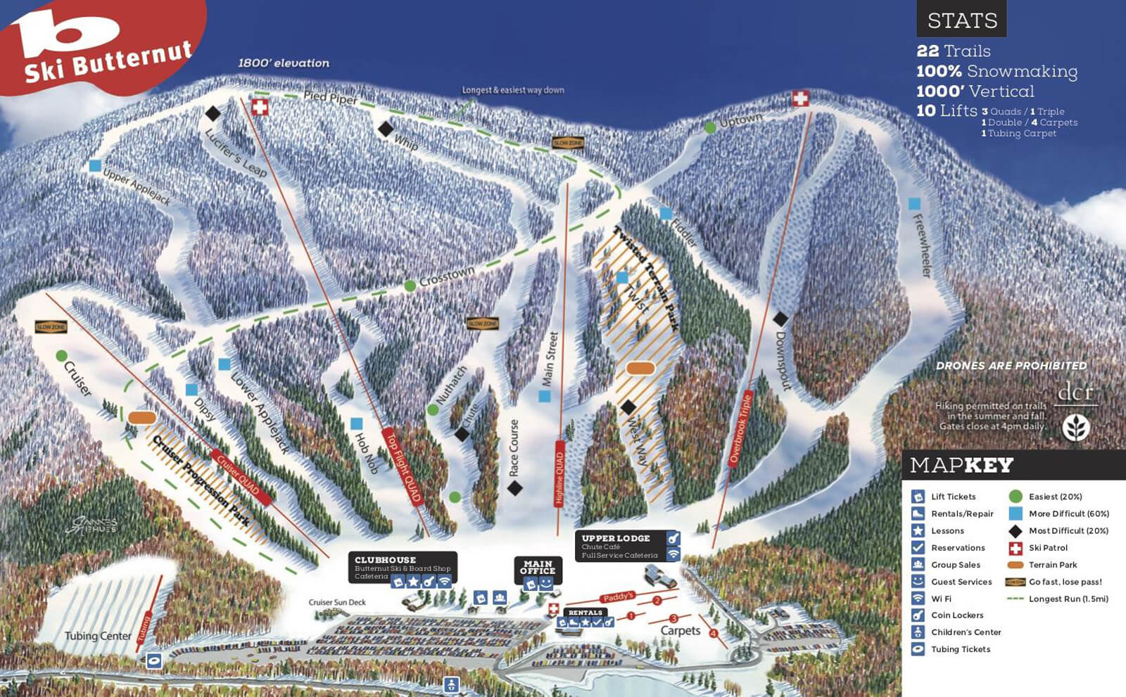 Ski Butternut Trail Map