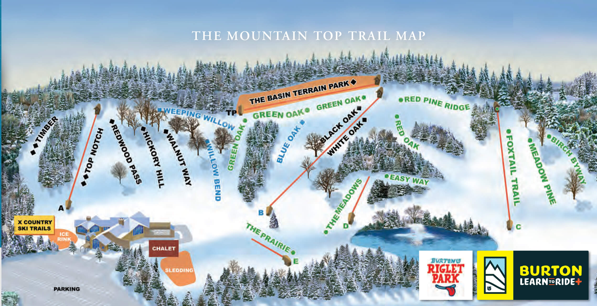 Mountain Top at Grand Geneva Trail Map