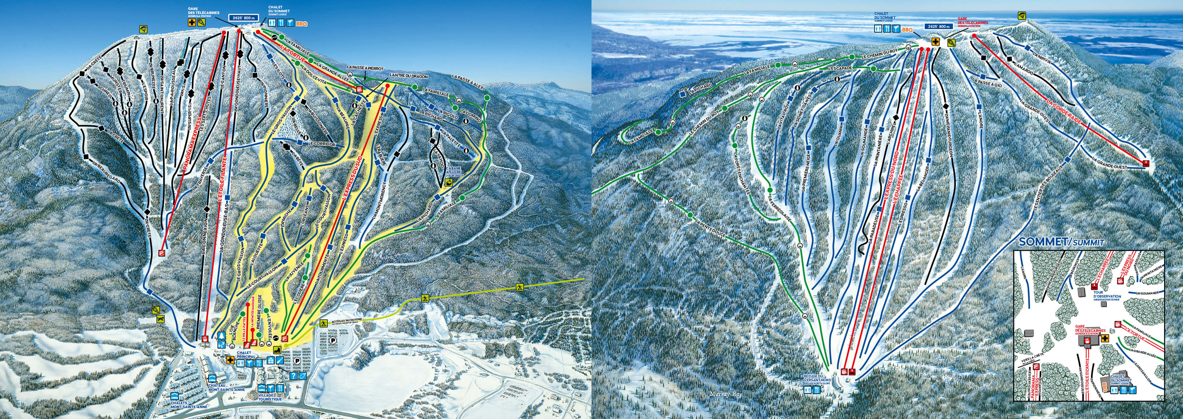 Mont Sainte Anne Trail Map