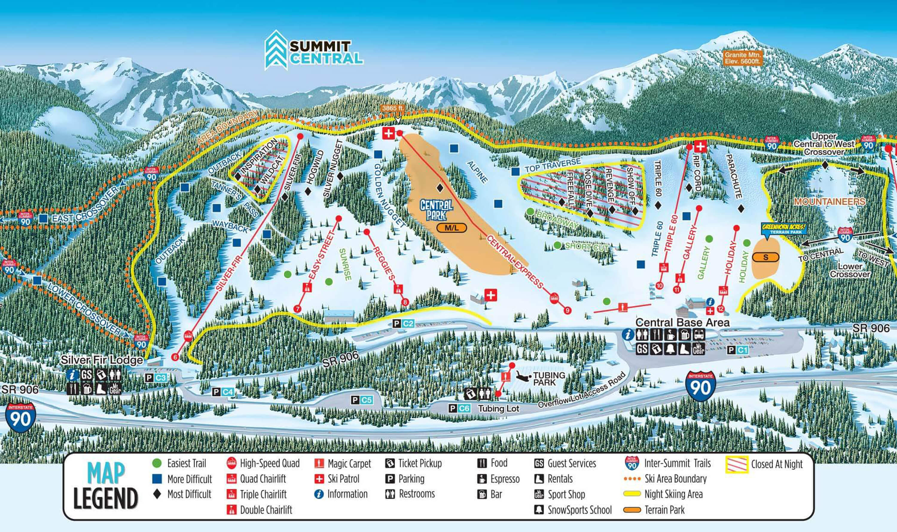 Summit at Snoqualmie Trail Map