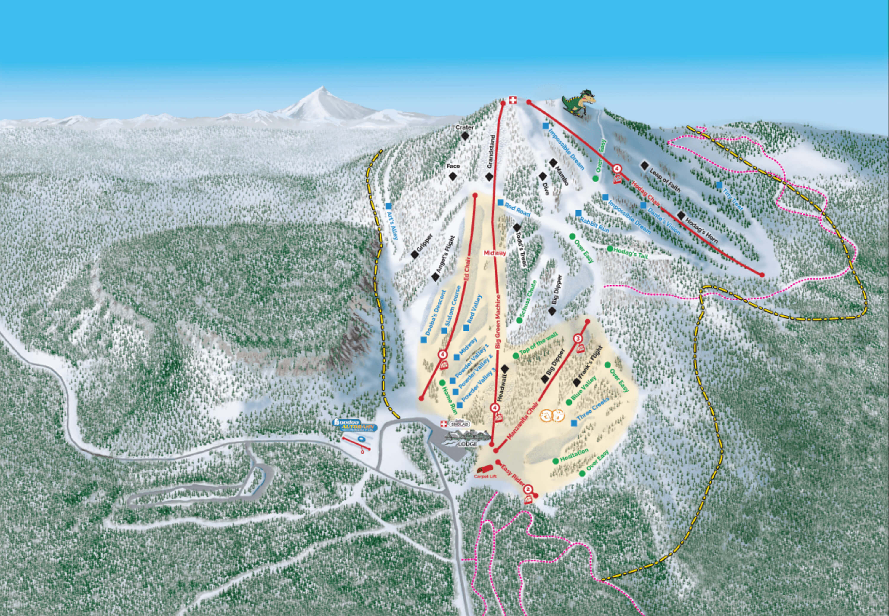 Hoodoo Ski Area Trail Map