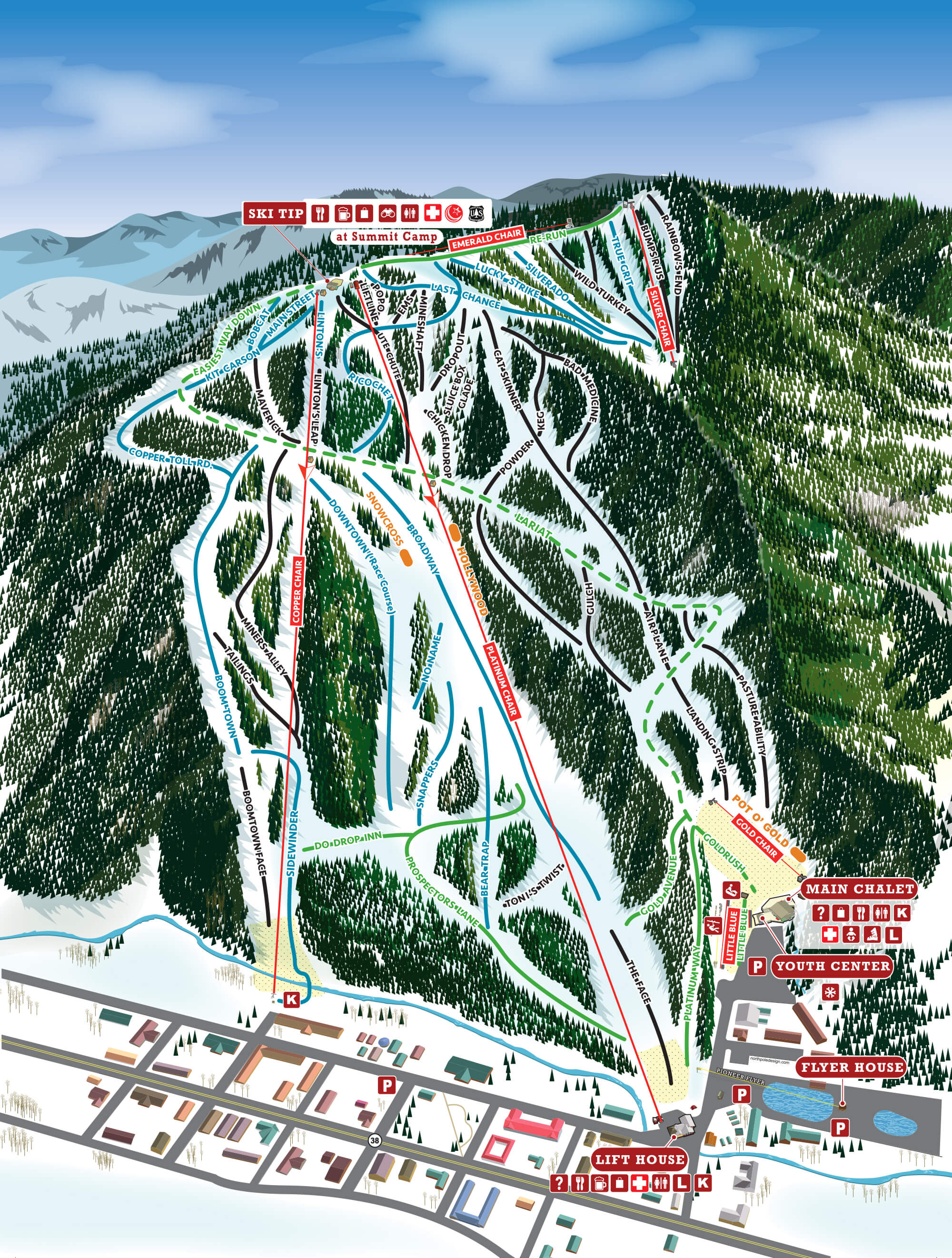 Red River Ski Area Trail Map