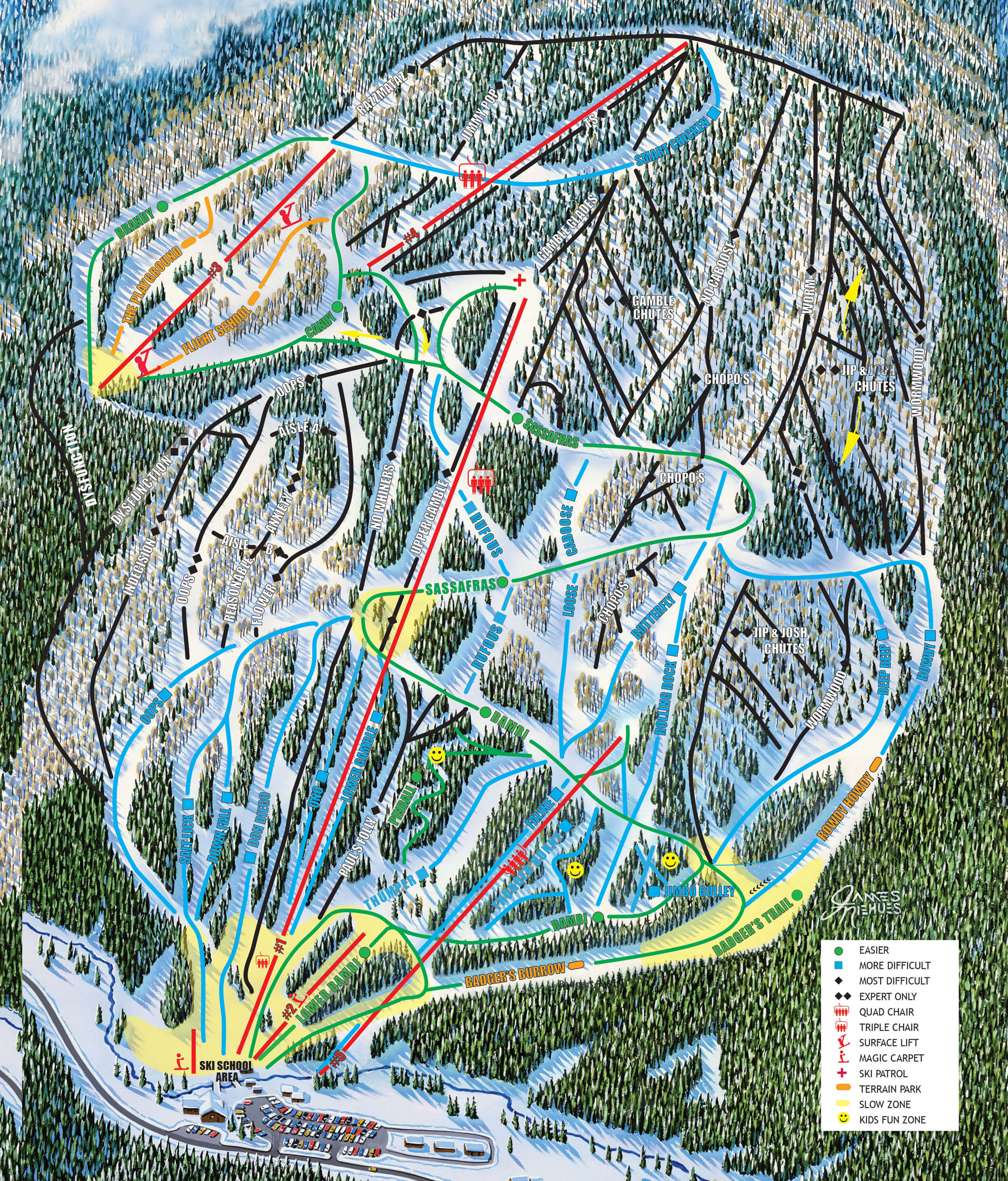 Sipapu Ski and Summer Resort Trail Map