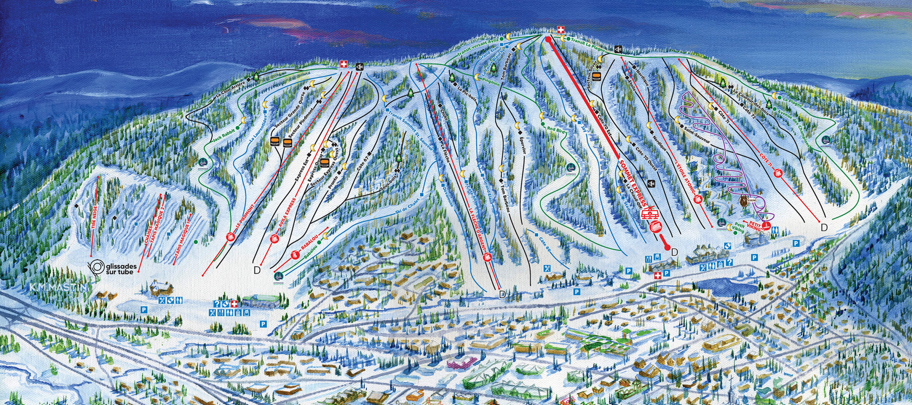 Sommet Saint Sauveur Trail Map