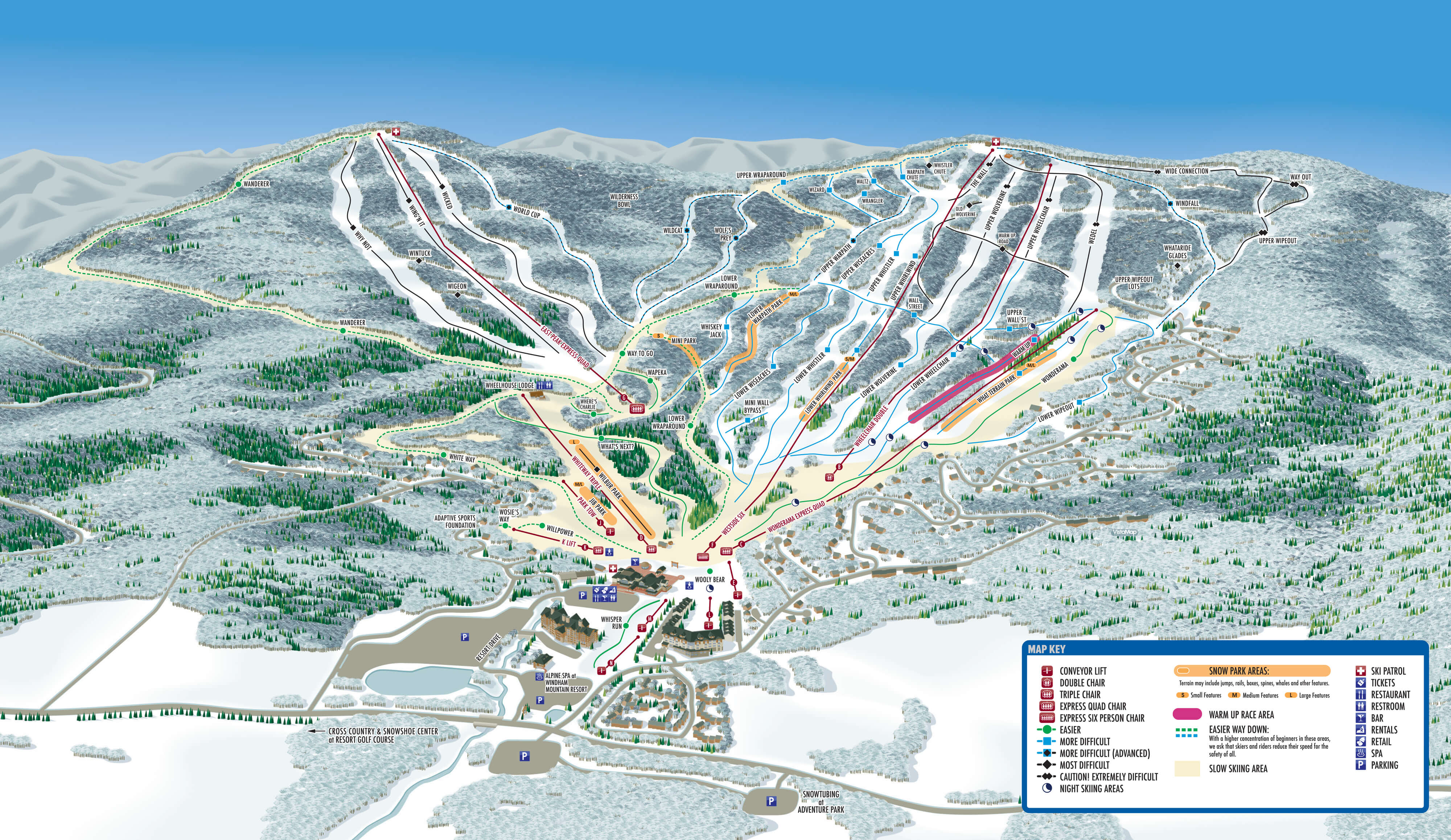 Windham Mountain Club Trail Map