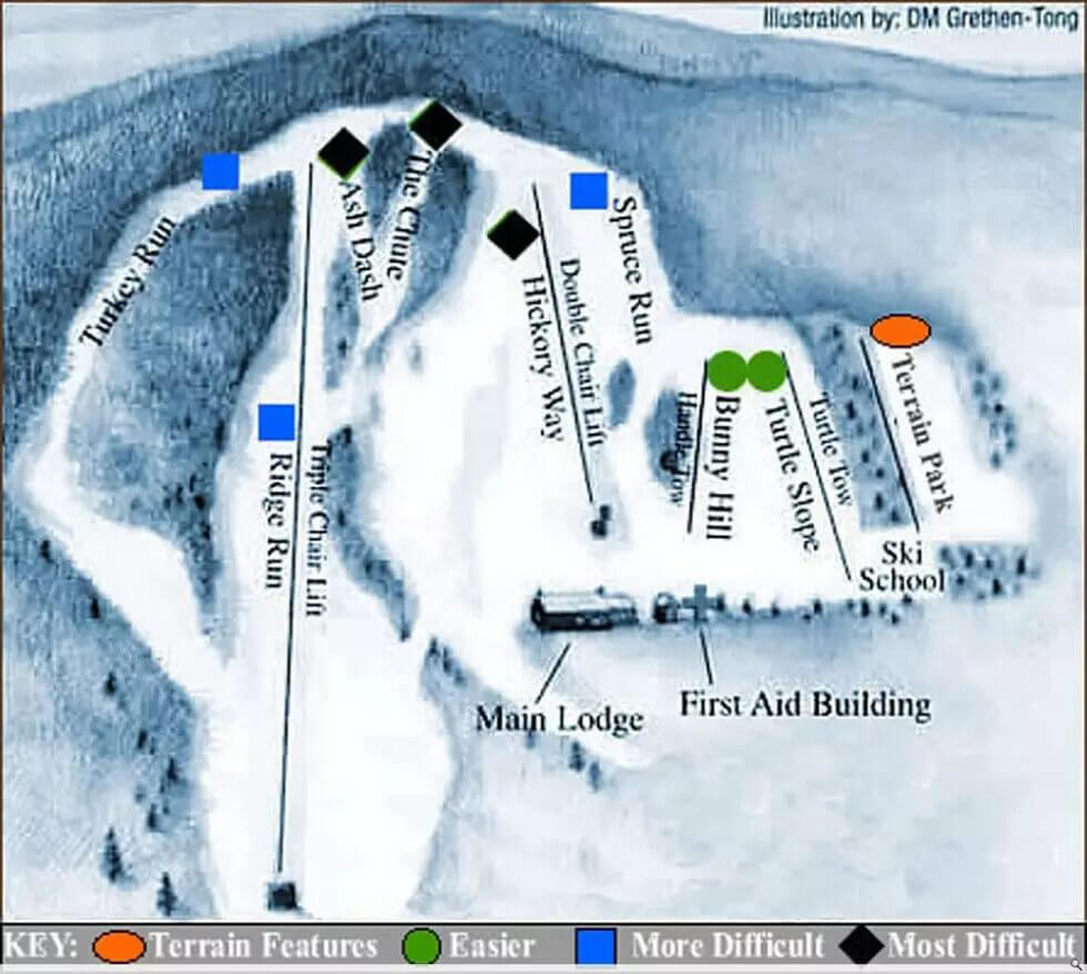 Maple Ski Ridge Trail Map