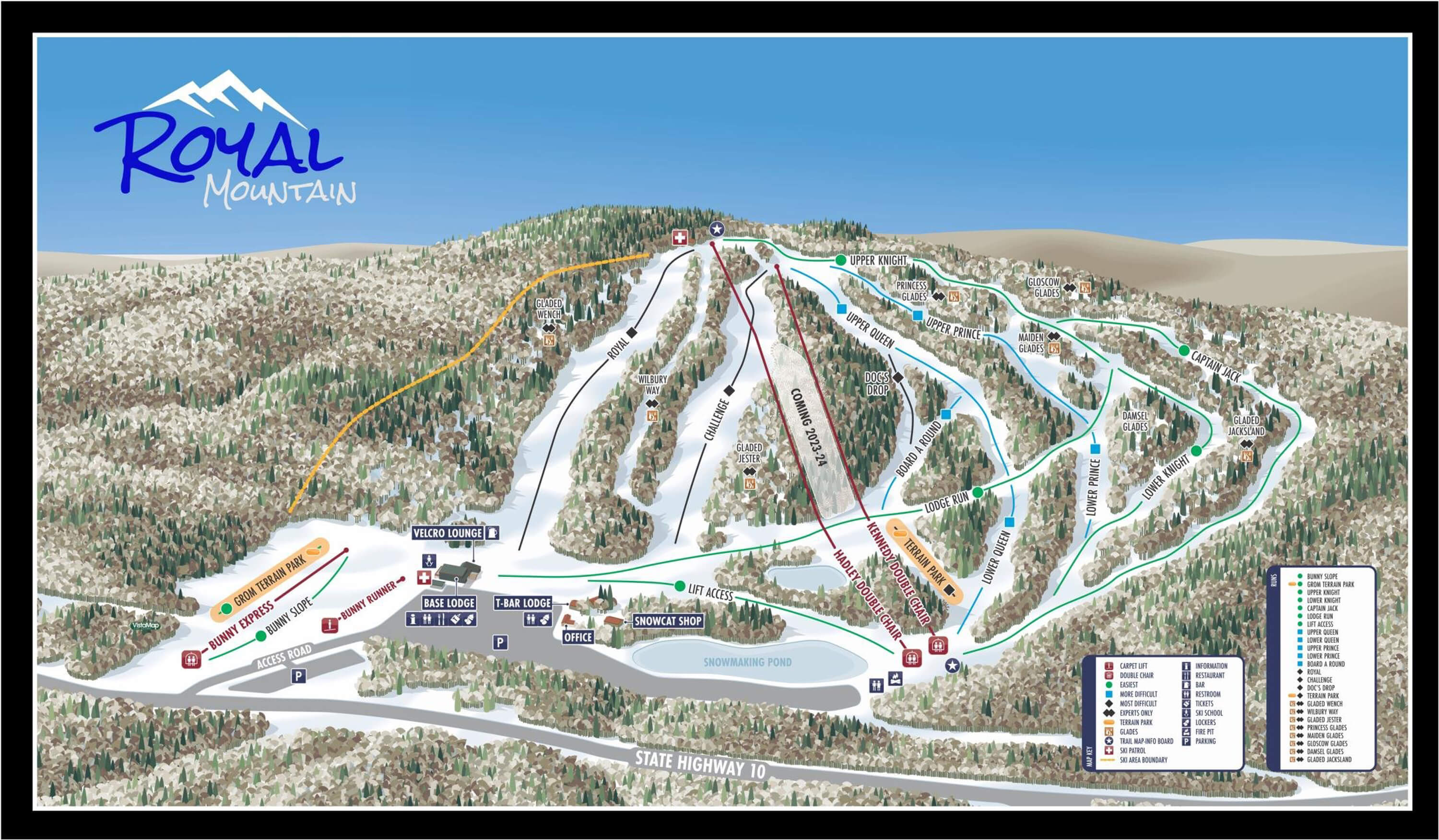 Royal Mountain Trail Map