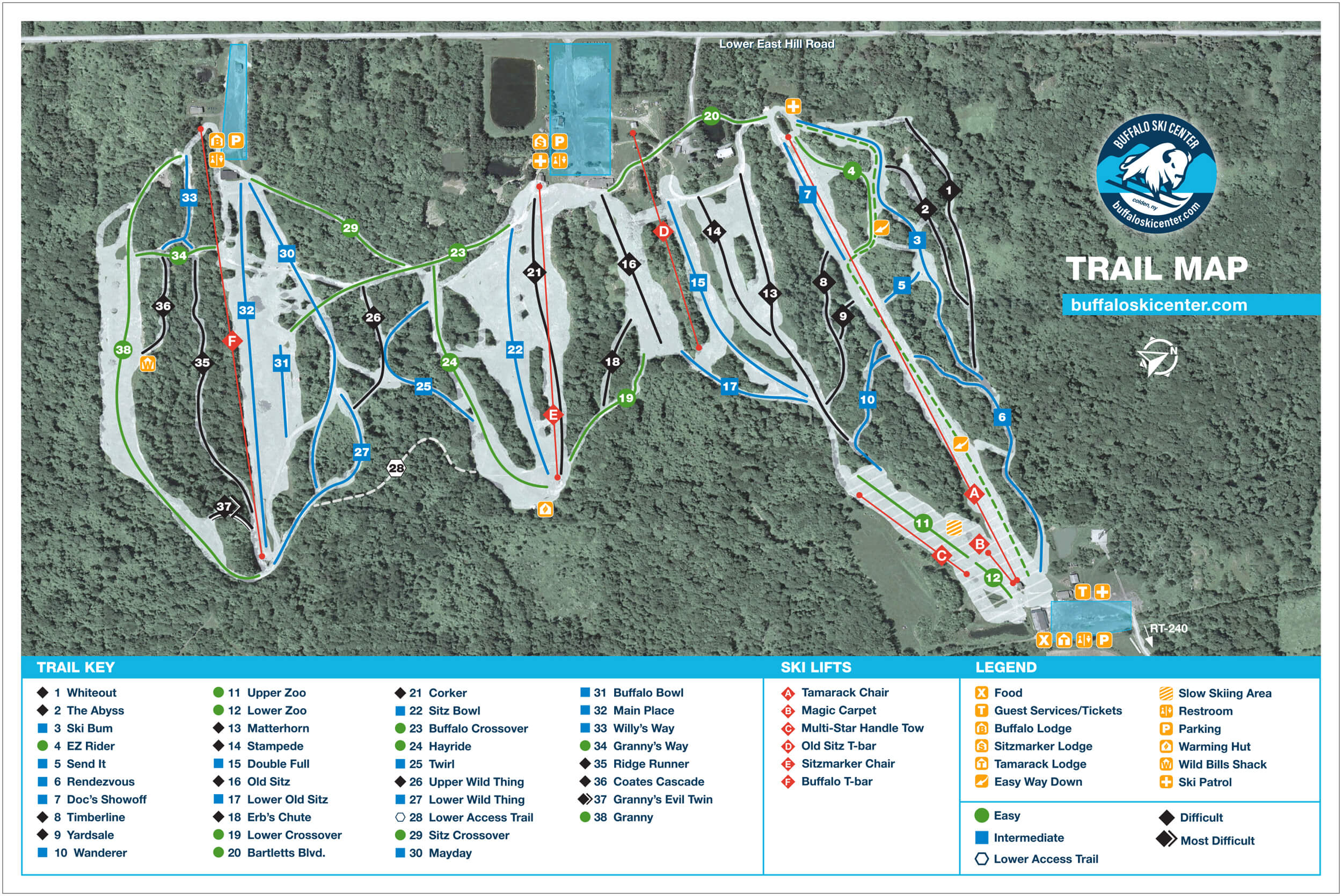 Buffalo Ski Center Trail Map