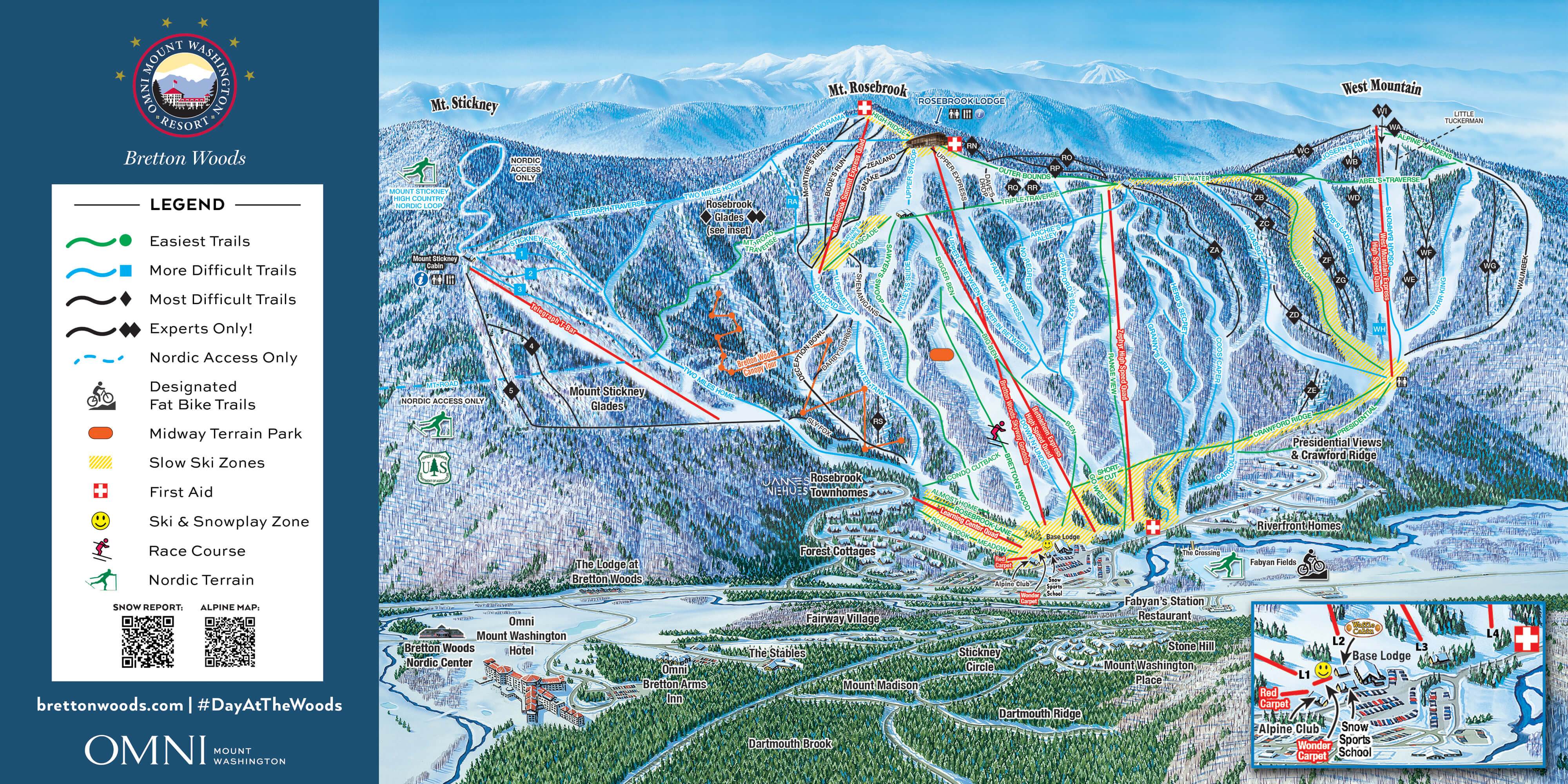 Bretton Woods Trail Map