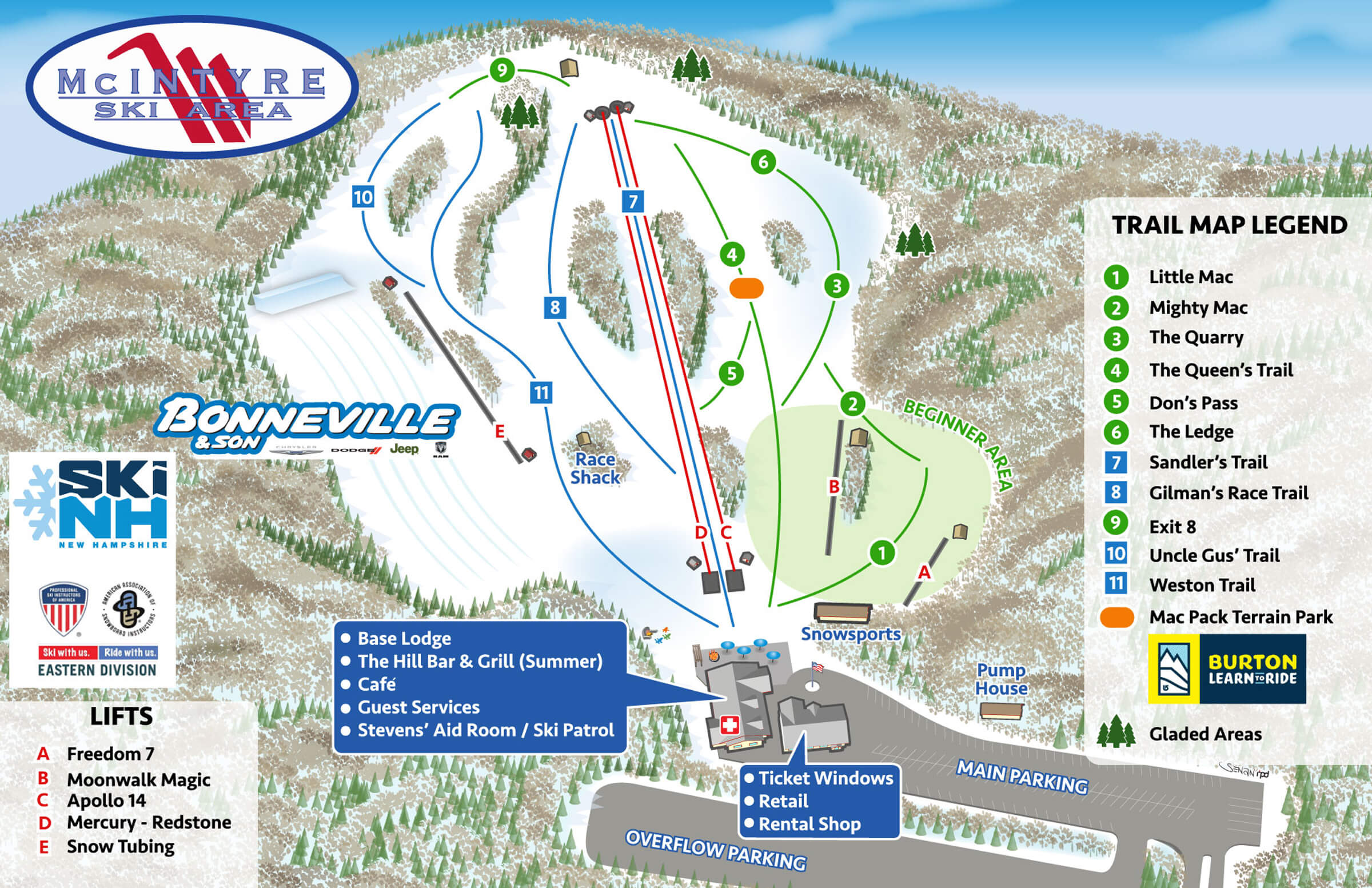 McIntyre Ski Area Trail Map