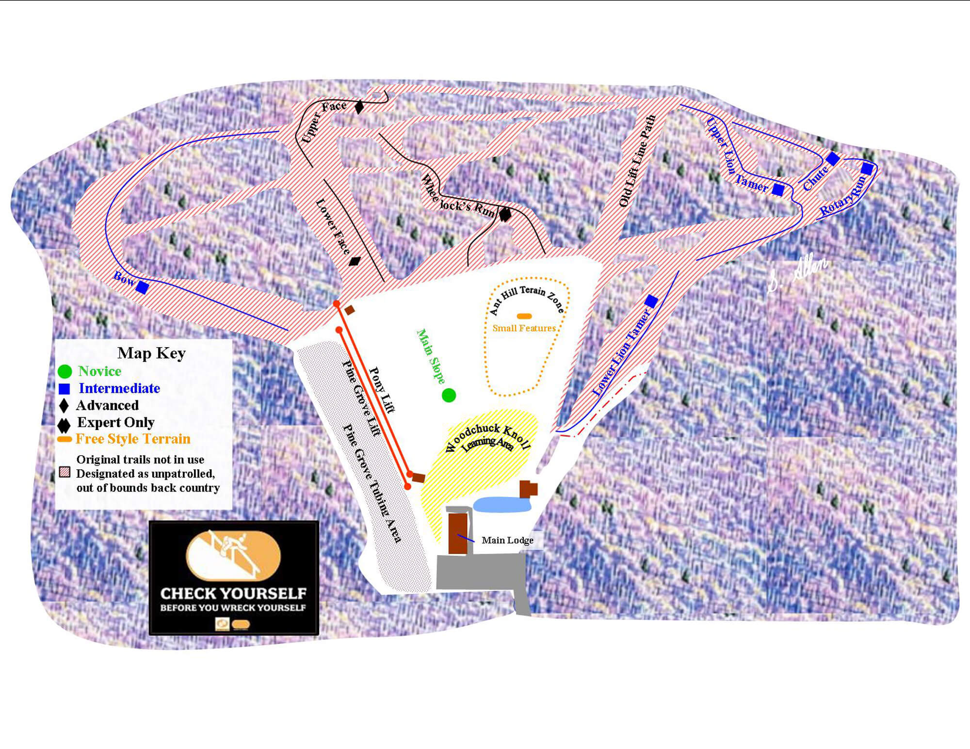 Arrowhead Ski Area Trail Map