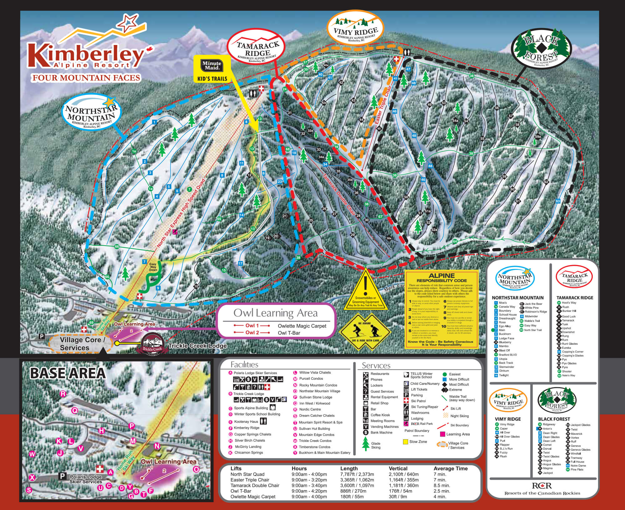 Kimberley Alpine Resort Trail Map