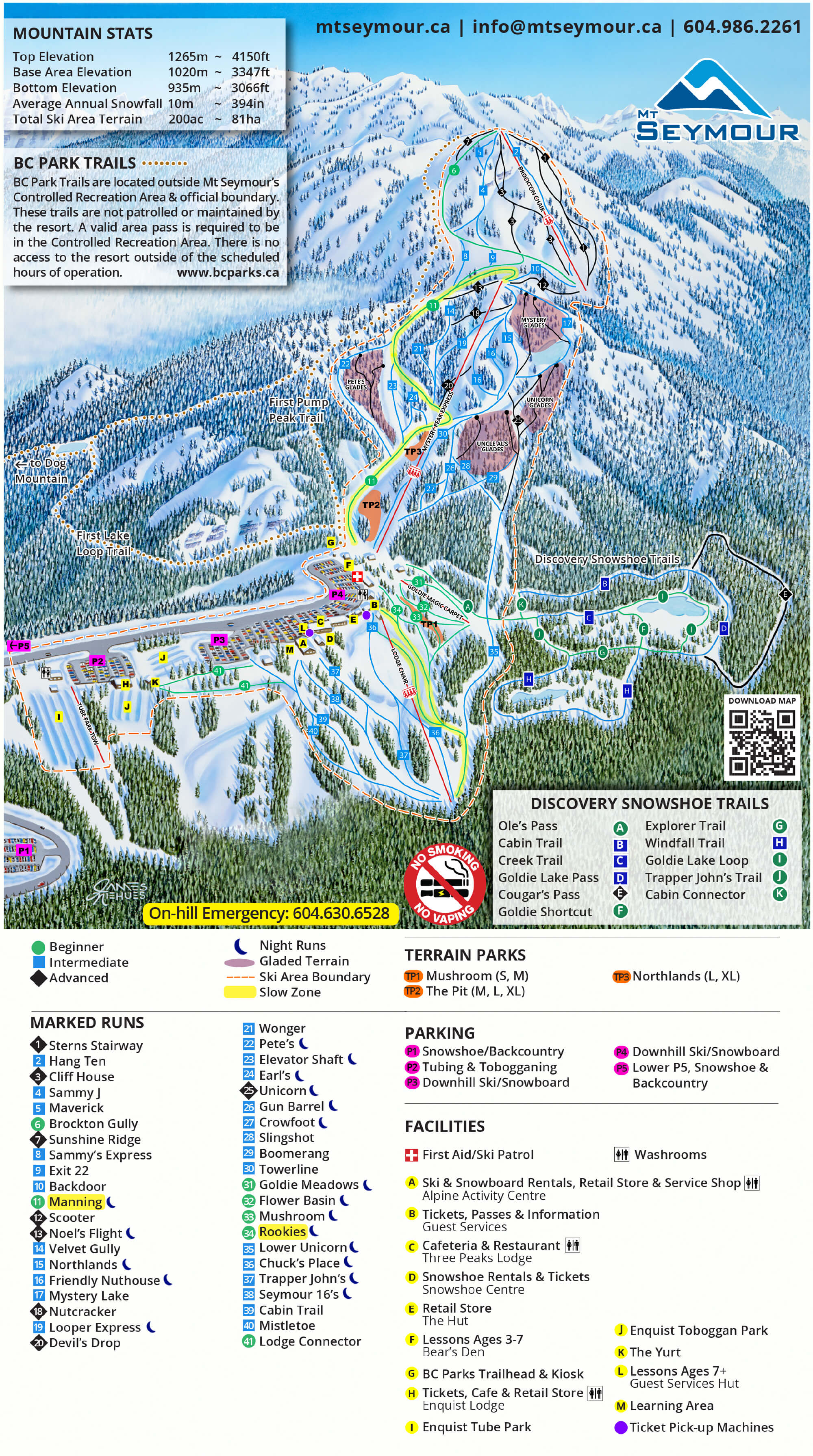 Mount Seymour Resort Trail Map