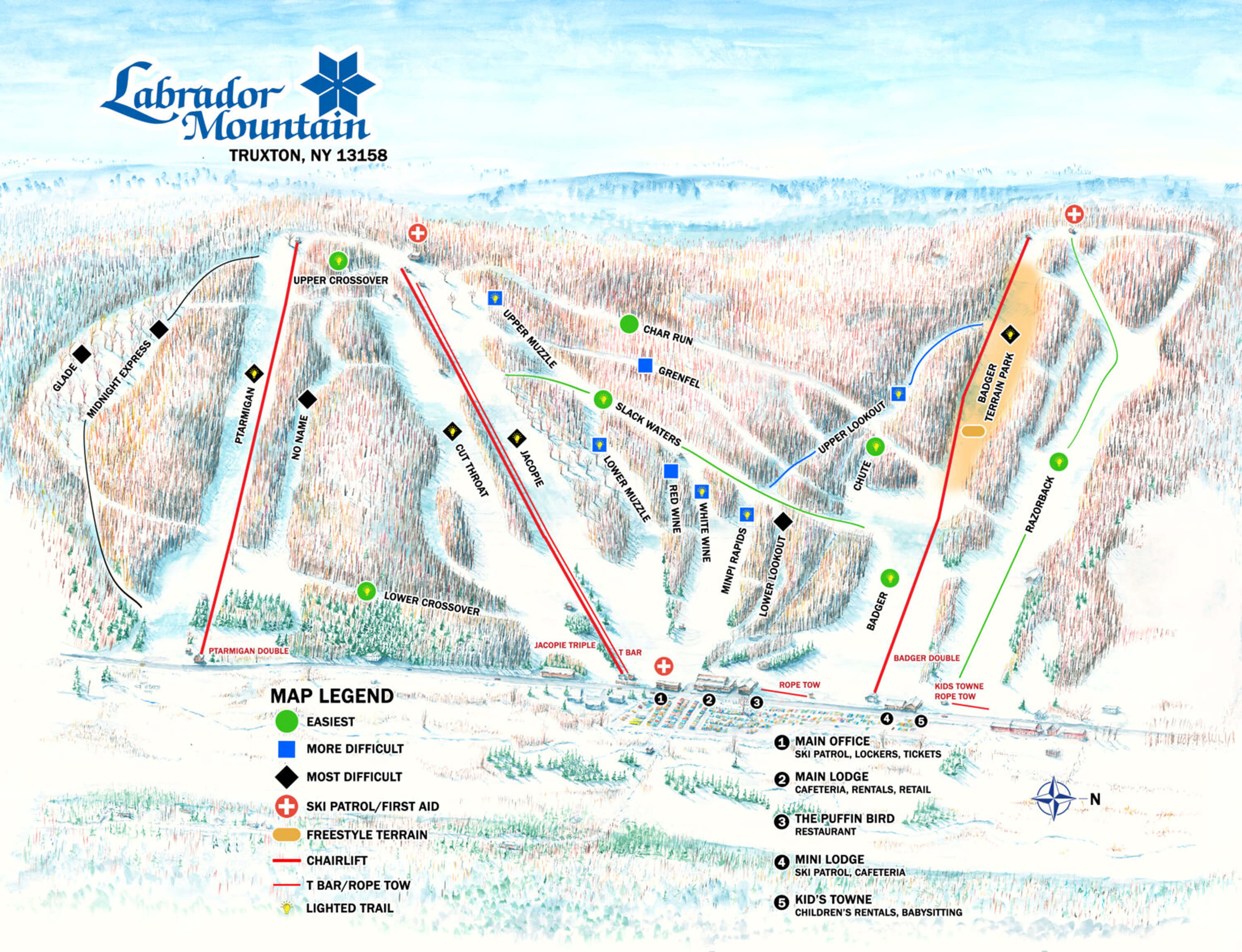 Labrador Mountain Trail Map