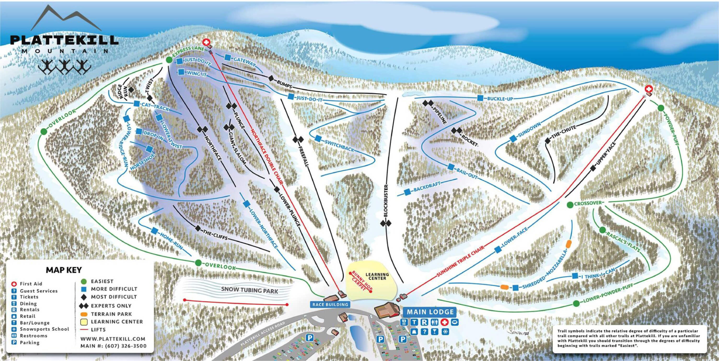 Plattekill Mountain Trail Map