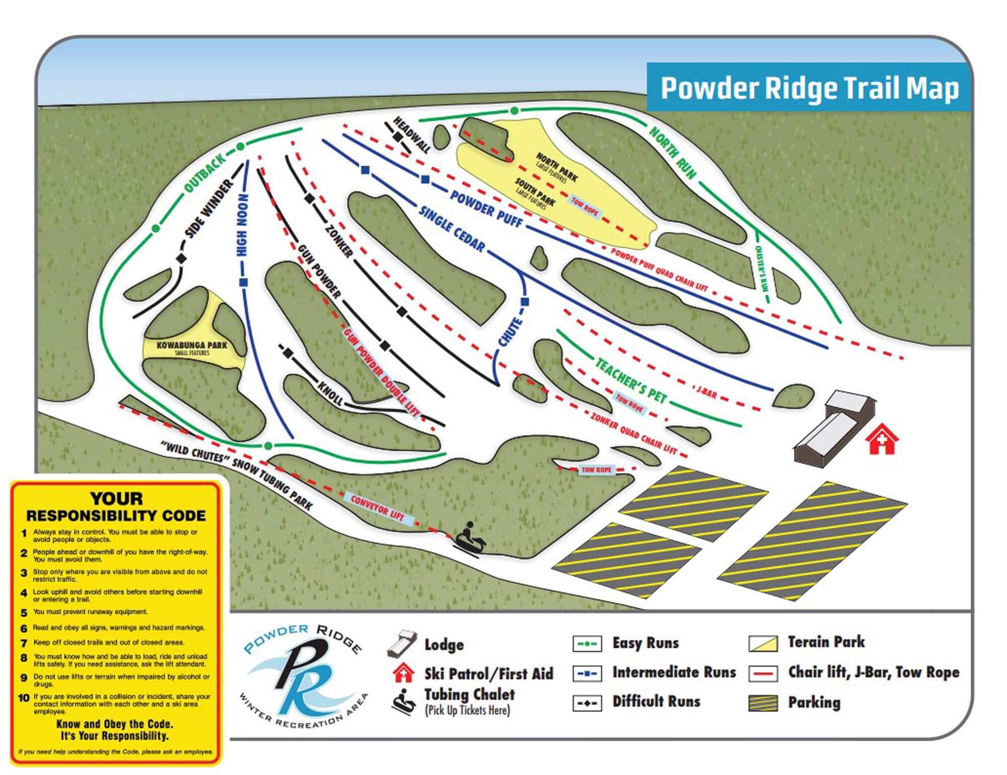 Powder Ridge Trail Map