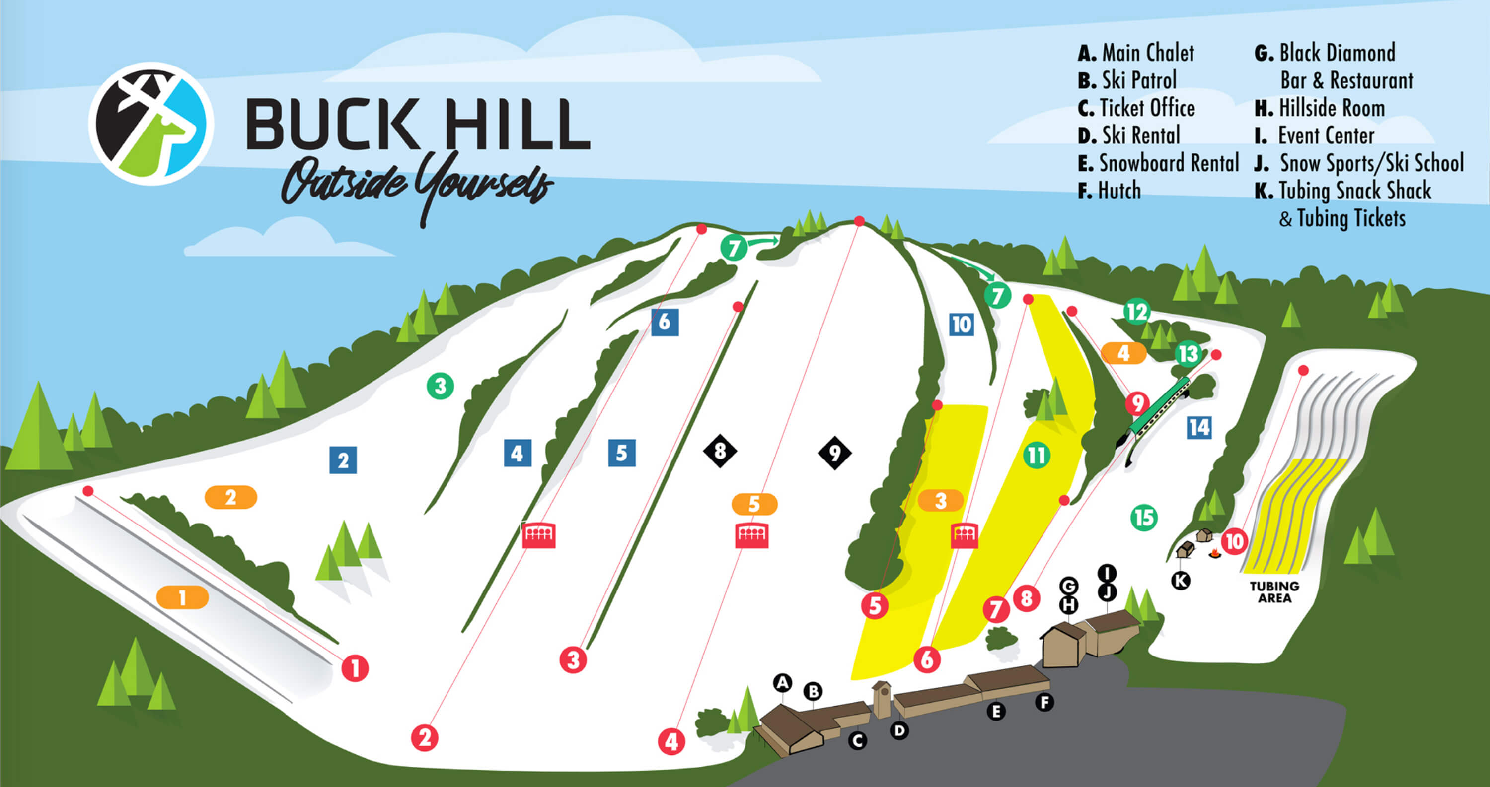 Buck Hill Trail Map