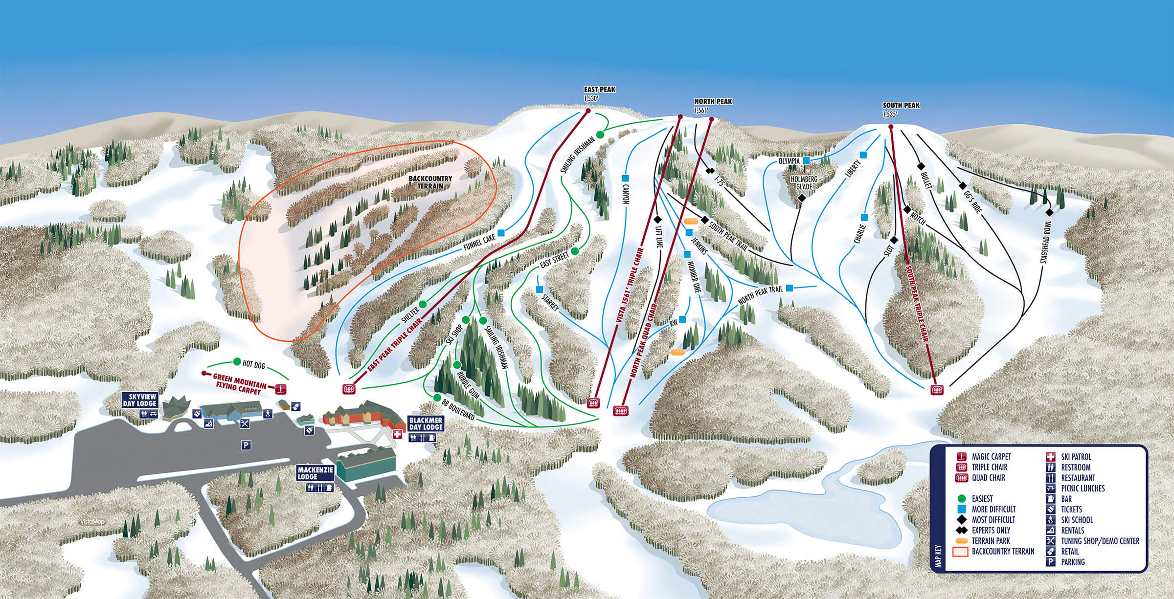 Caberfae Peaks Trail Map
