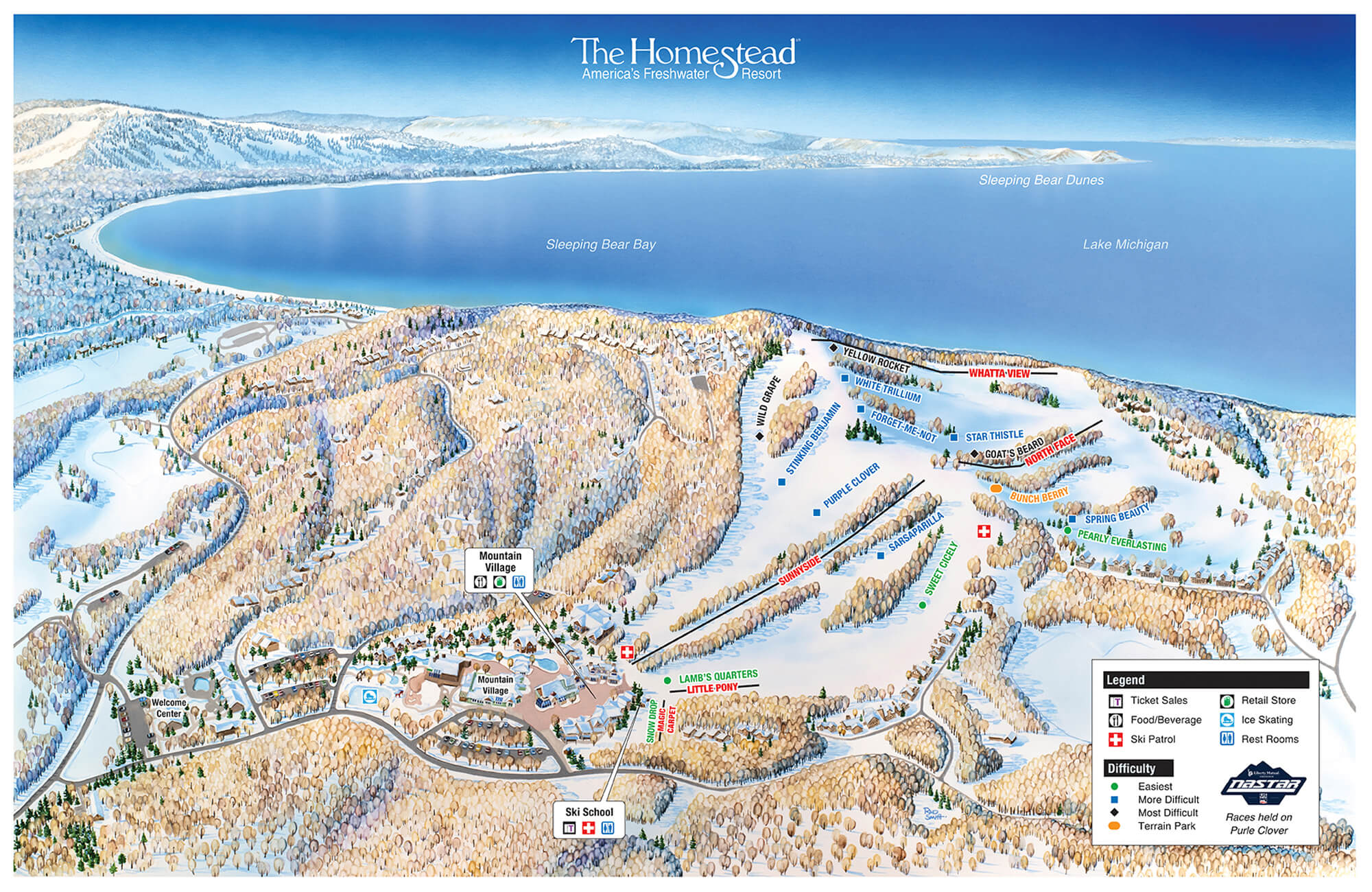 The Homestead Resort Trail Map
