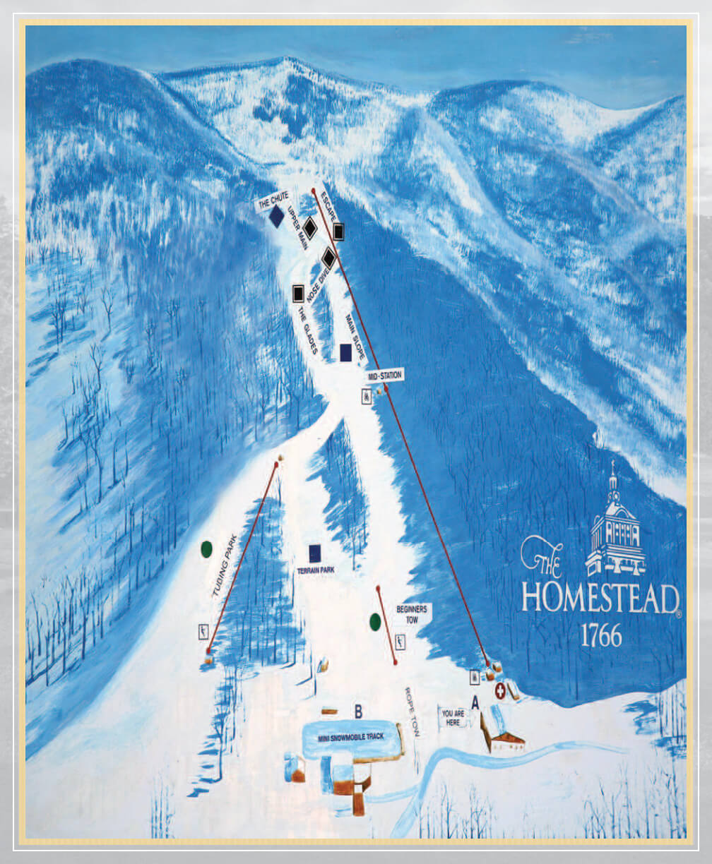 The Omni Homestead Resort & Spa Trail Map