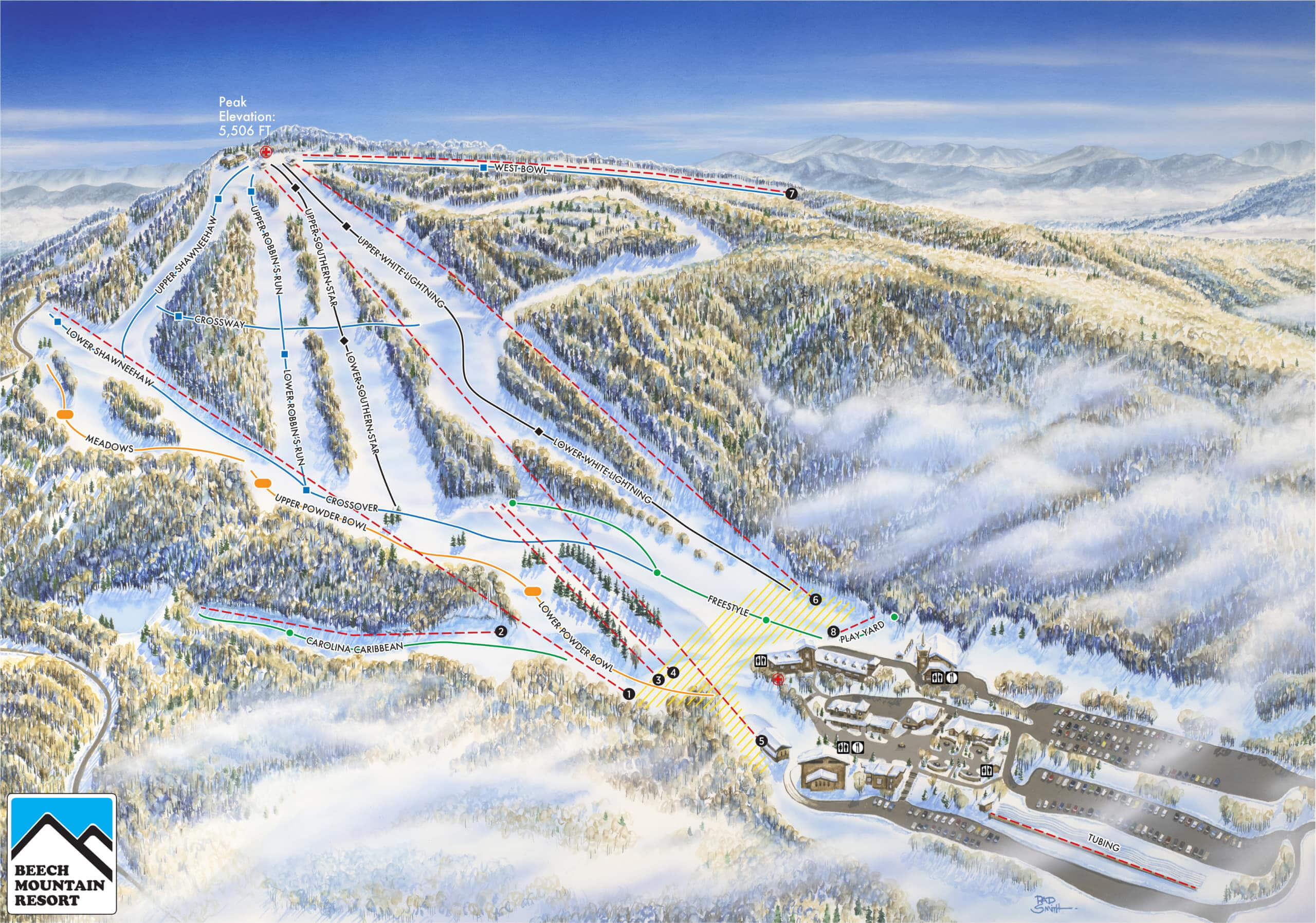 Beech Mountain Resort Trail Map