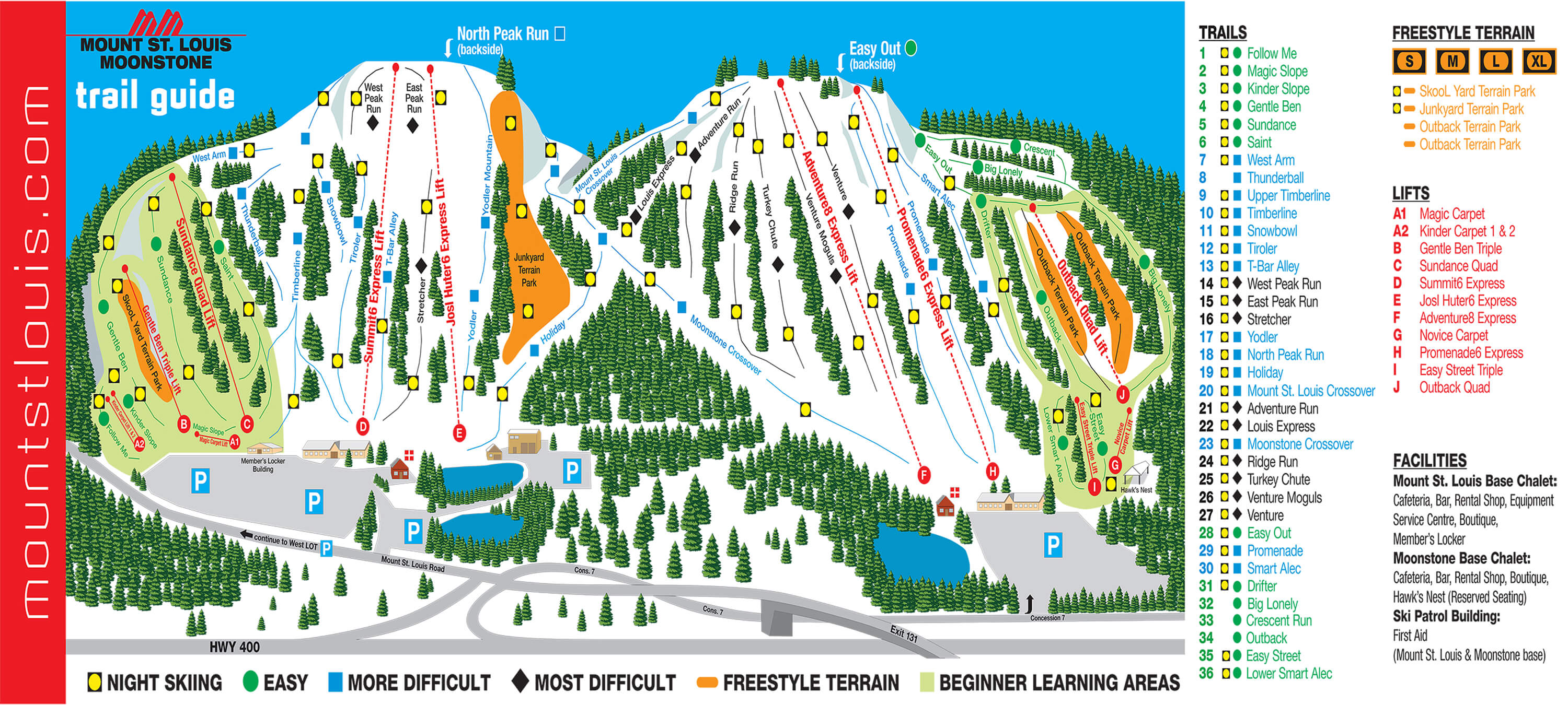 Mount St Louis Moonstone Trail Map