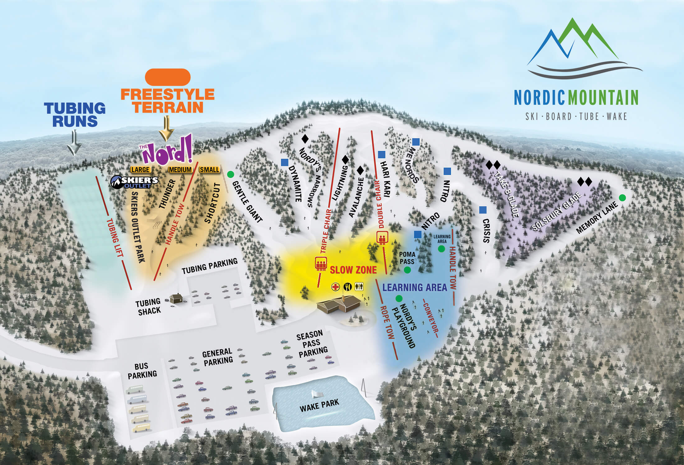 Nordic Mountain Trail Map