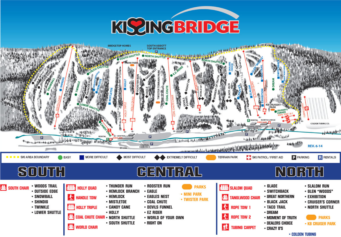 Kissing Bridge Trail Map