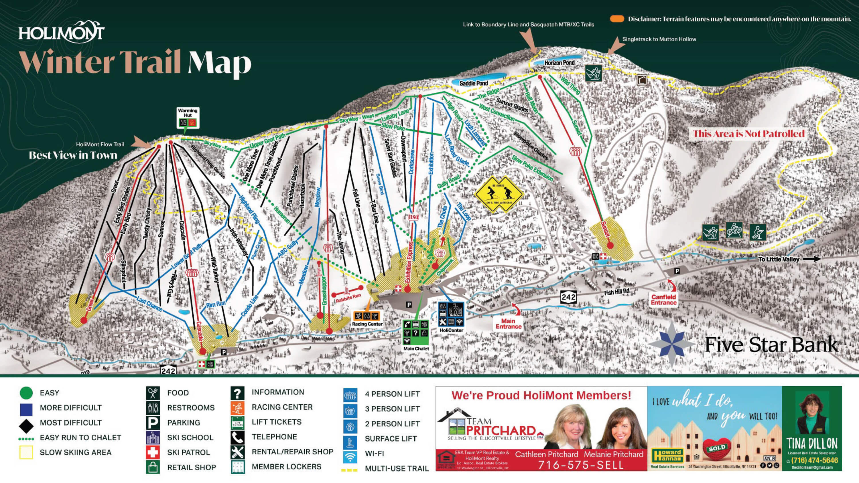 HoliMont Trail Map