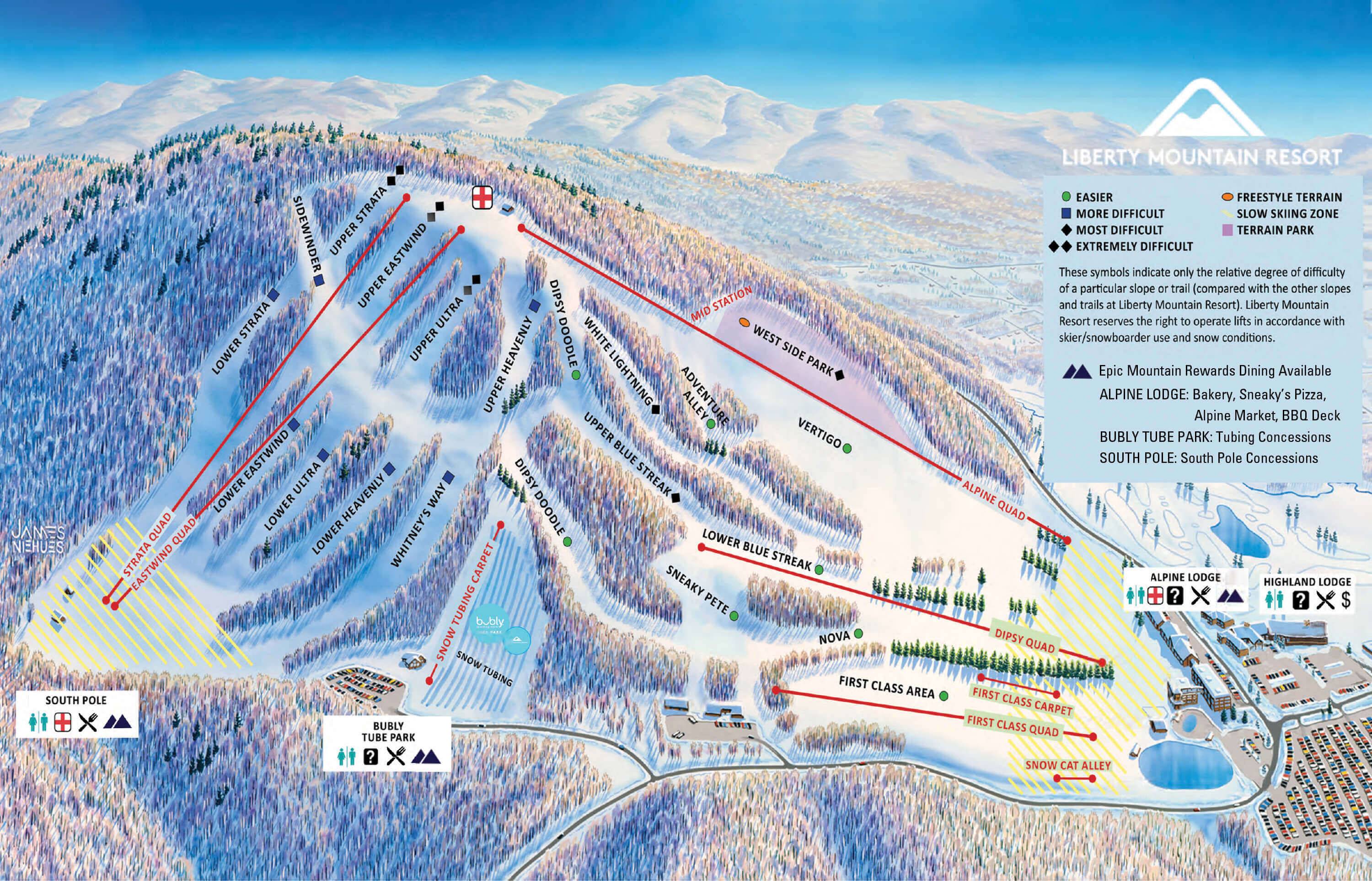 Liberty Mountain Resort Trail Map