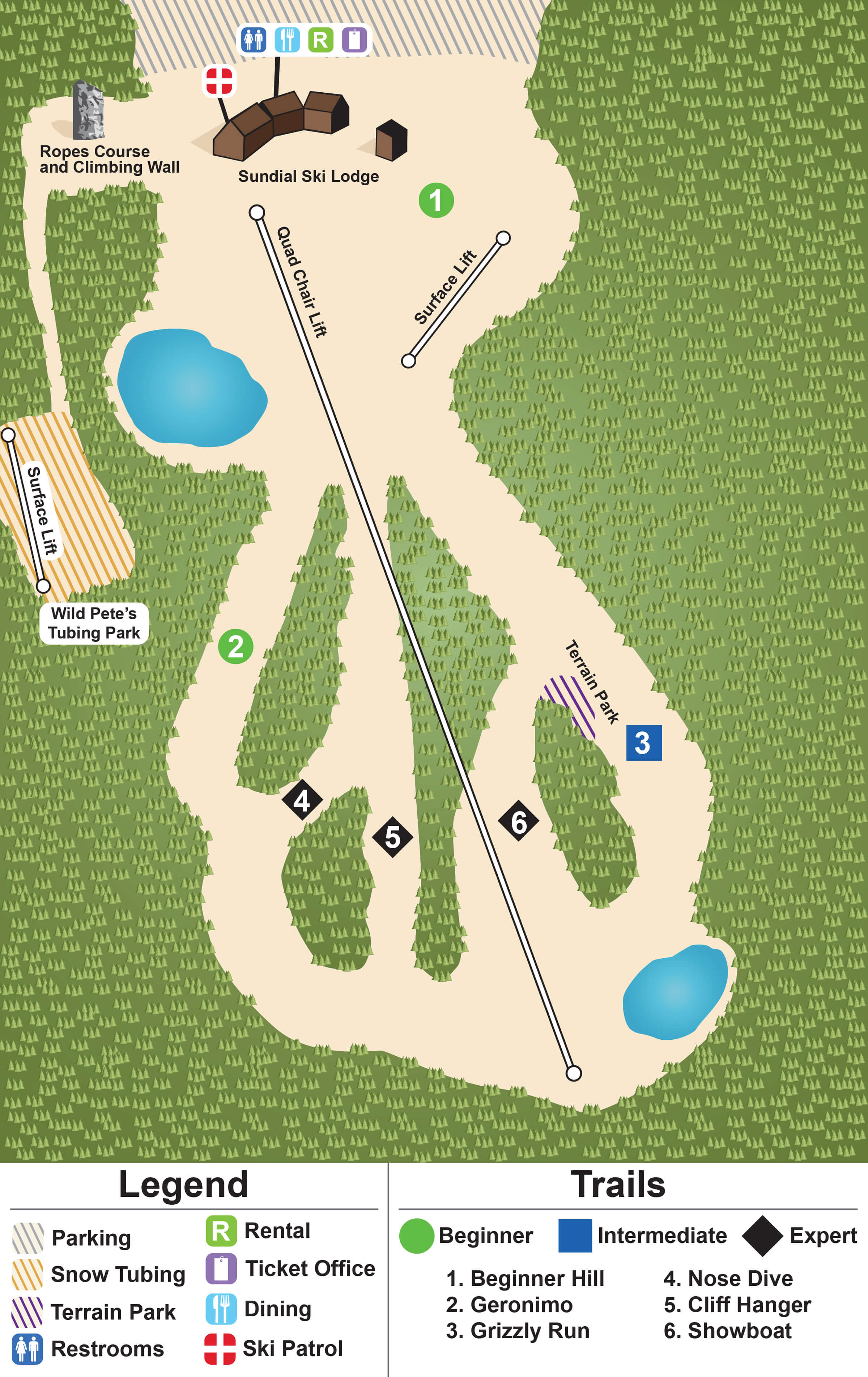 Mystic Mountain at Nemacolin Woodlands Trail Map