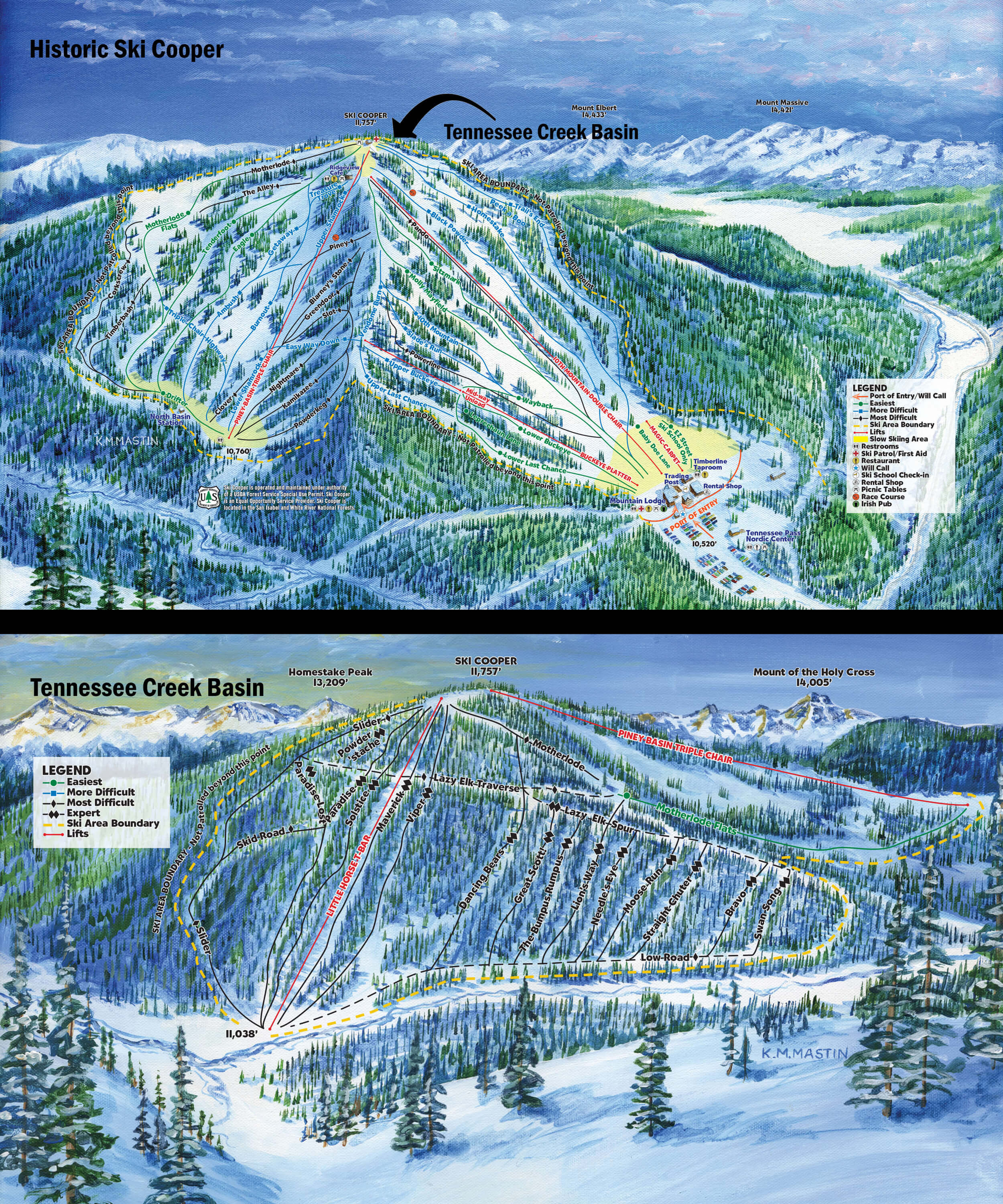 Ski Cooper Trail Map